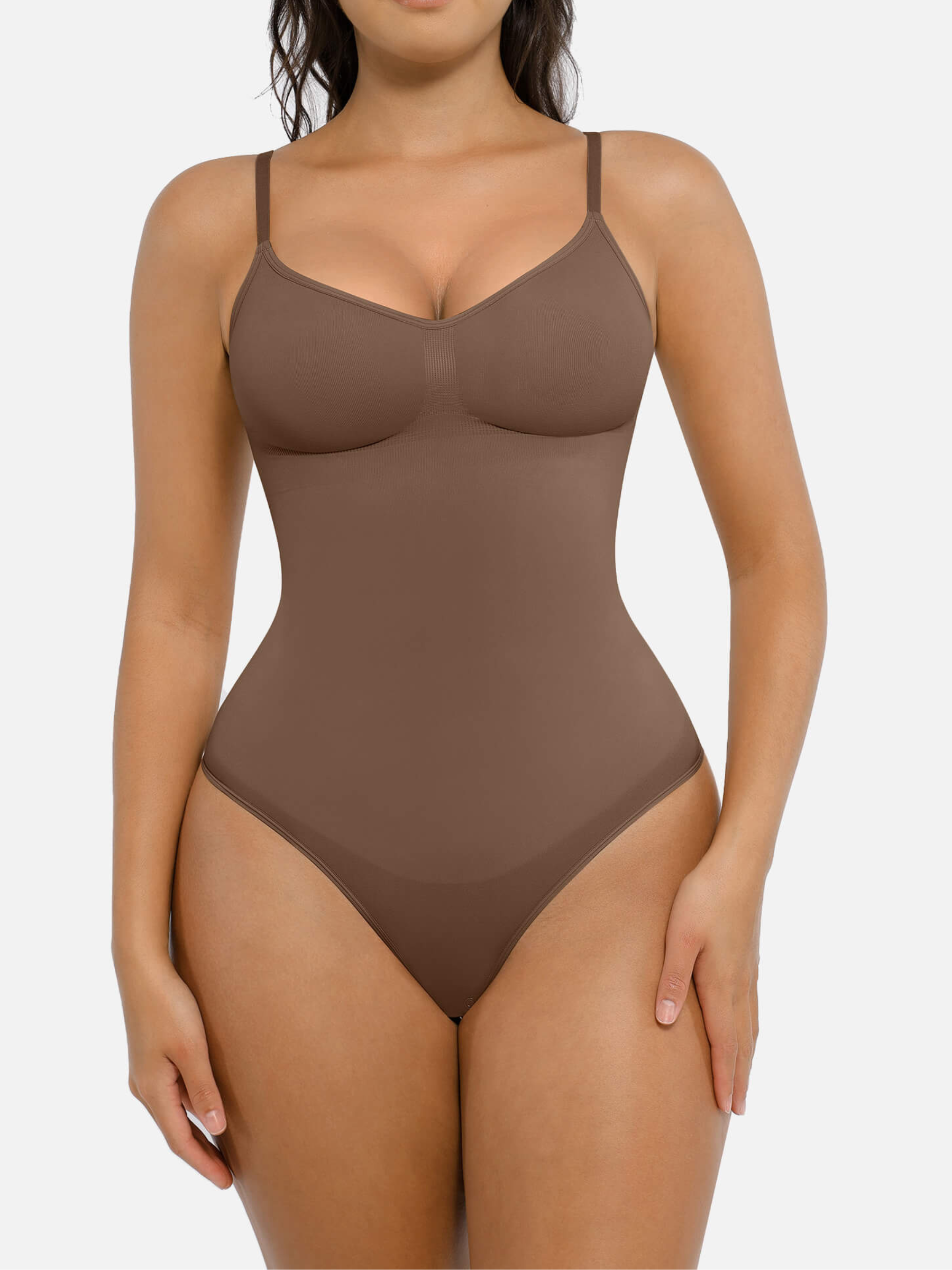Tummy Control Seamless Thong Bodysuit
