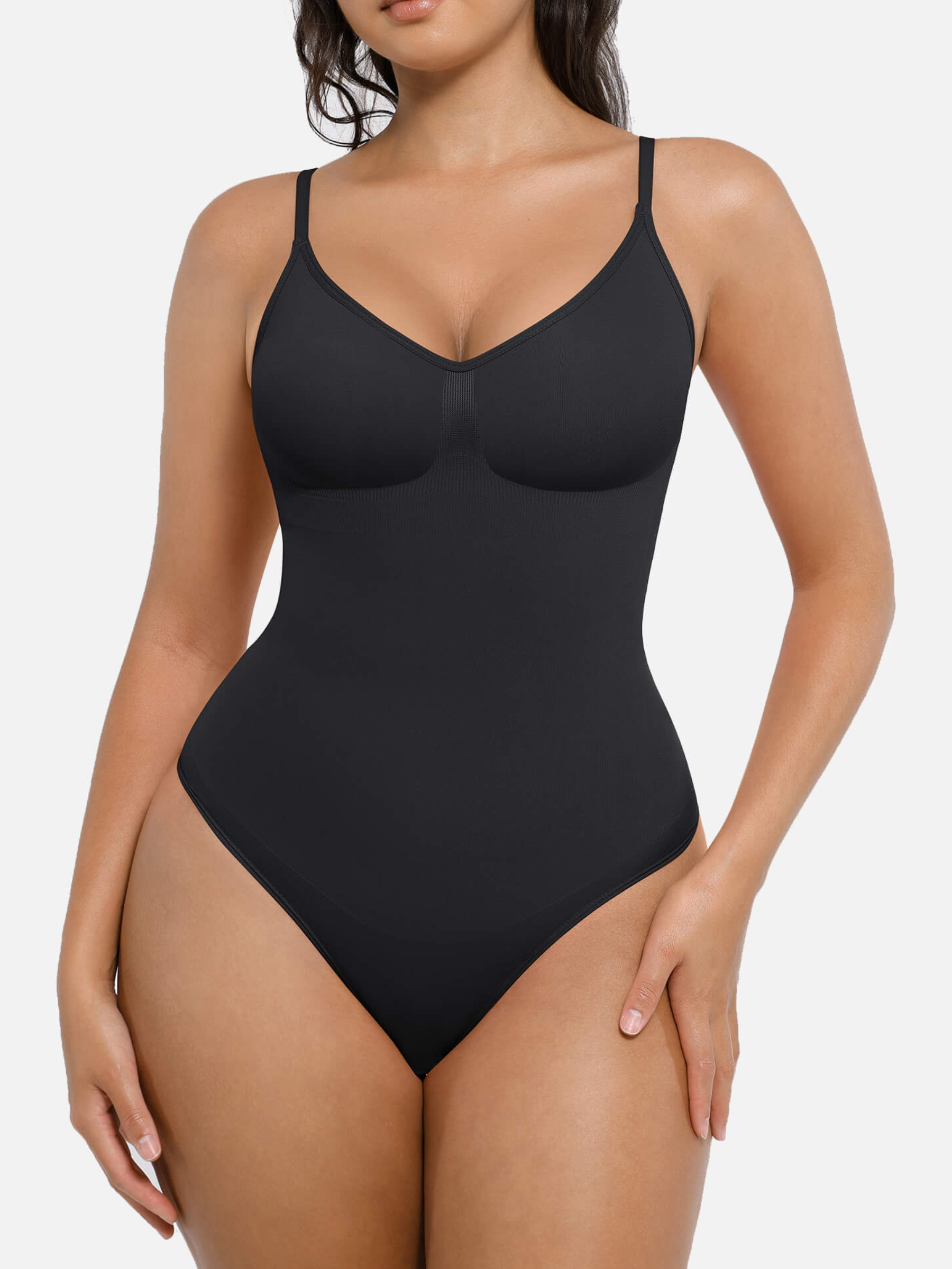 Tummy Control Seamless Thong Bodysuit