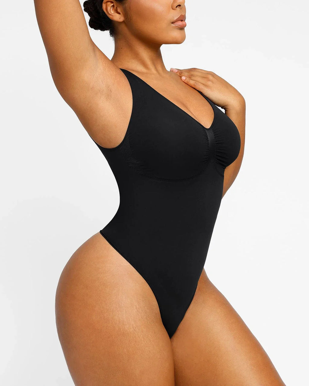 Bare Essentials™ Skin Flow™ 2.0 V-Neck Thong Bodysuit