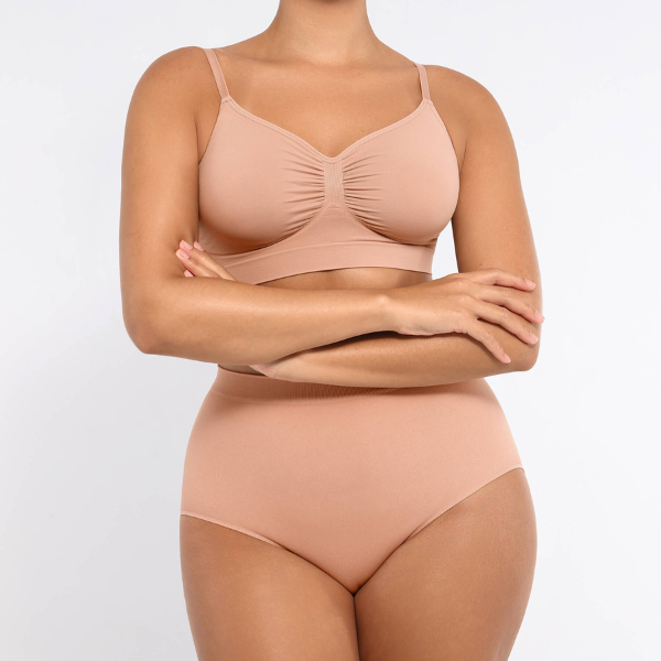Wireless Bra & Seamless Tummy Control Brief Set
