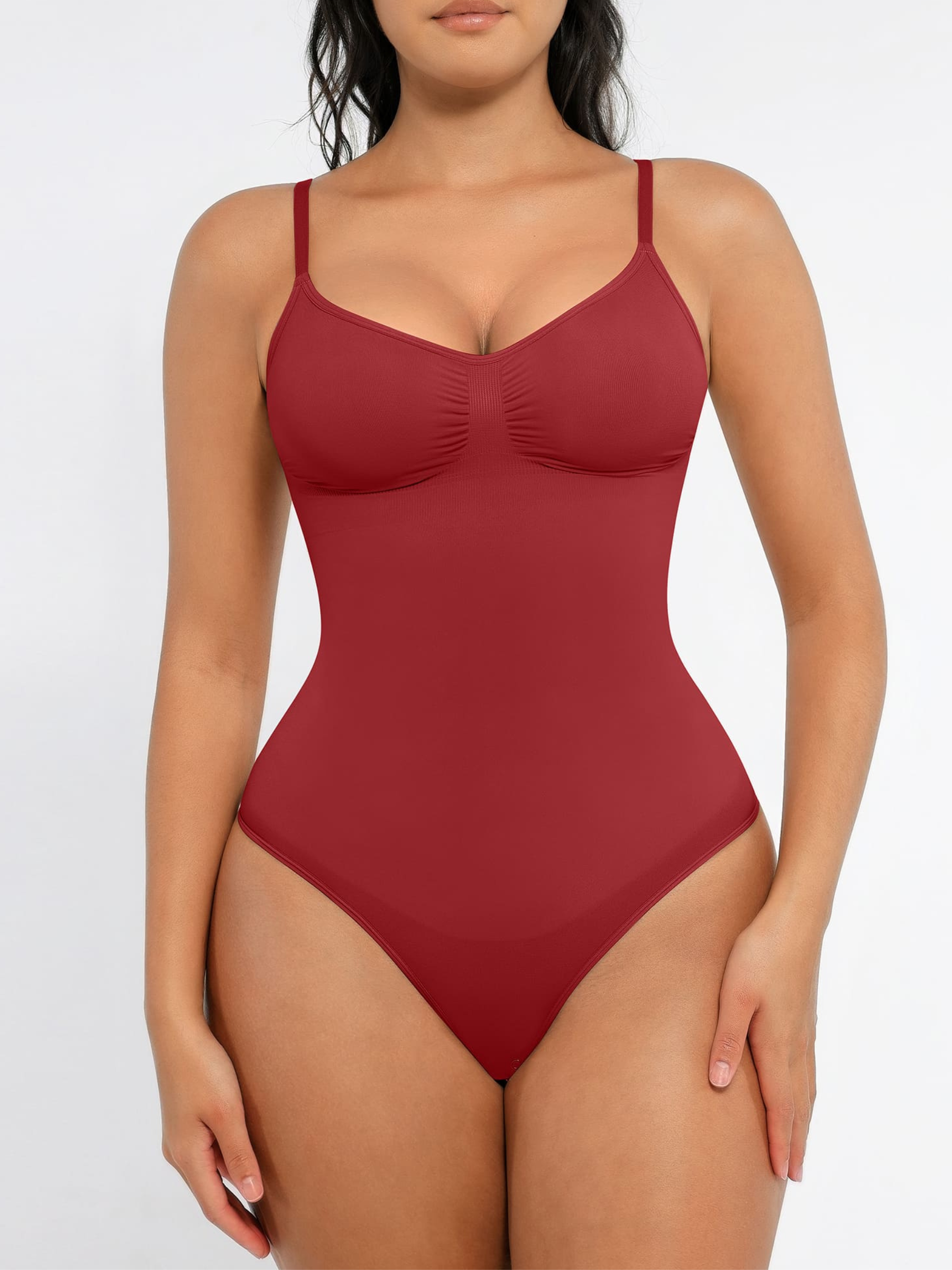 Tummy Control Seamless Thong Bodysuit
