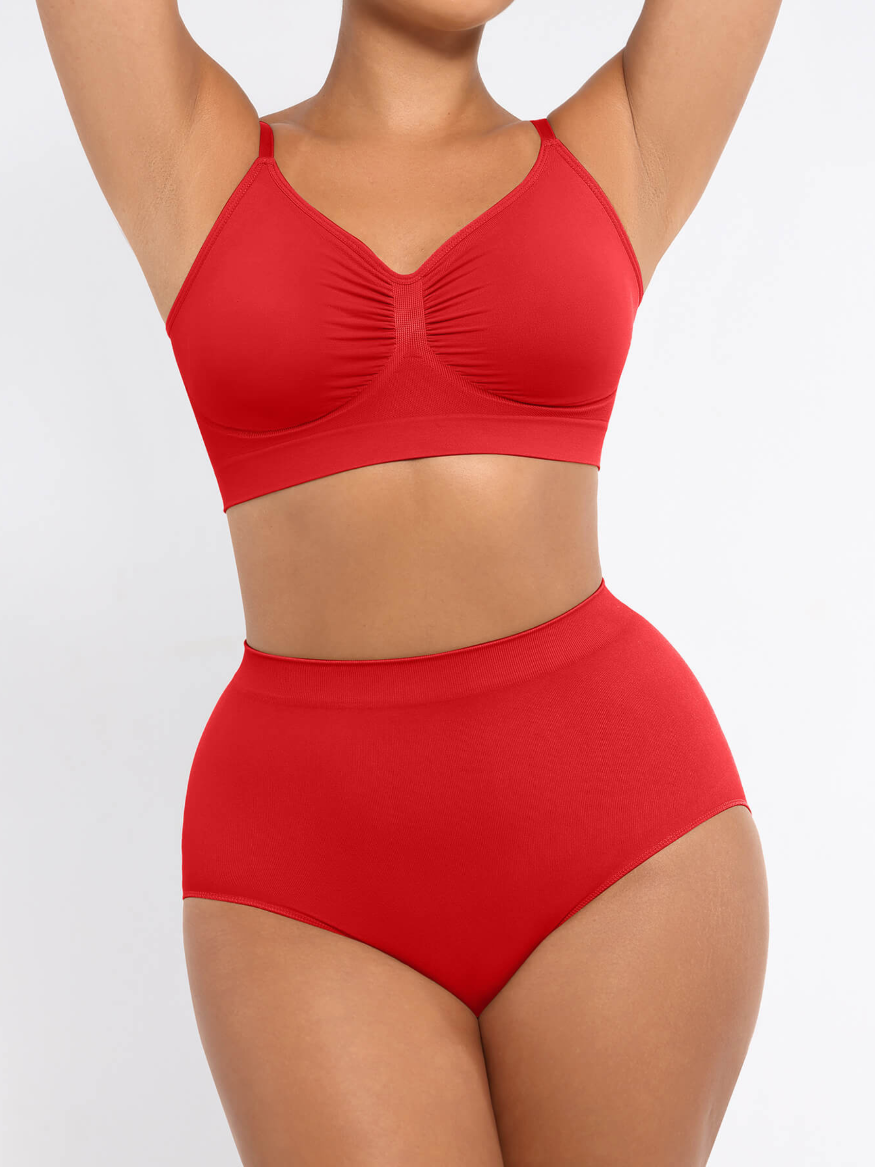 Wireless Bra & Seamless Tummy Control Brief Set