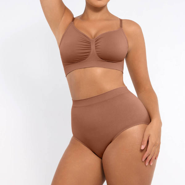 Wireless Bra & Seamless Tummy Control Brief Set