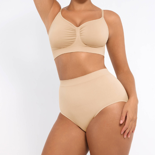 Wireless Bra & Seamless Tummy Control Brief Set
