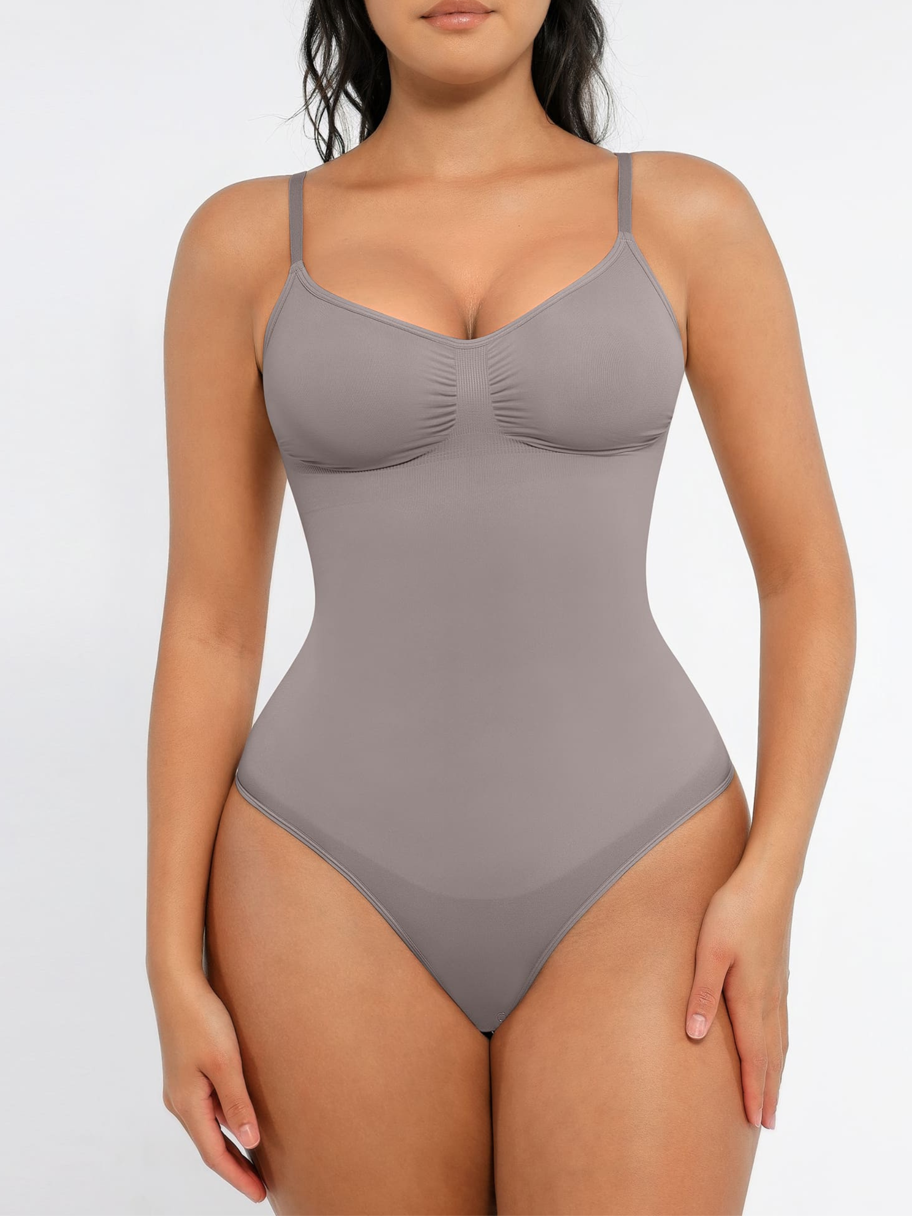 Tummy Control Seamless Thong Bodysuit