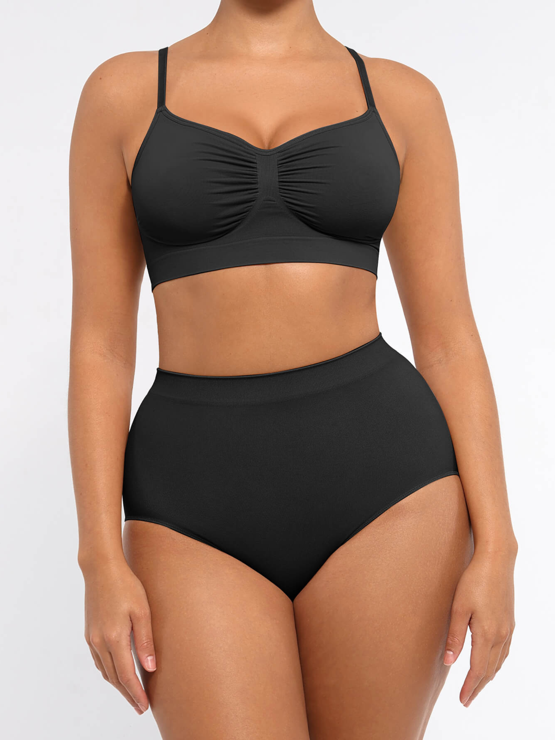 Wireless Bra & Seamless Tummy Control Brief Set