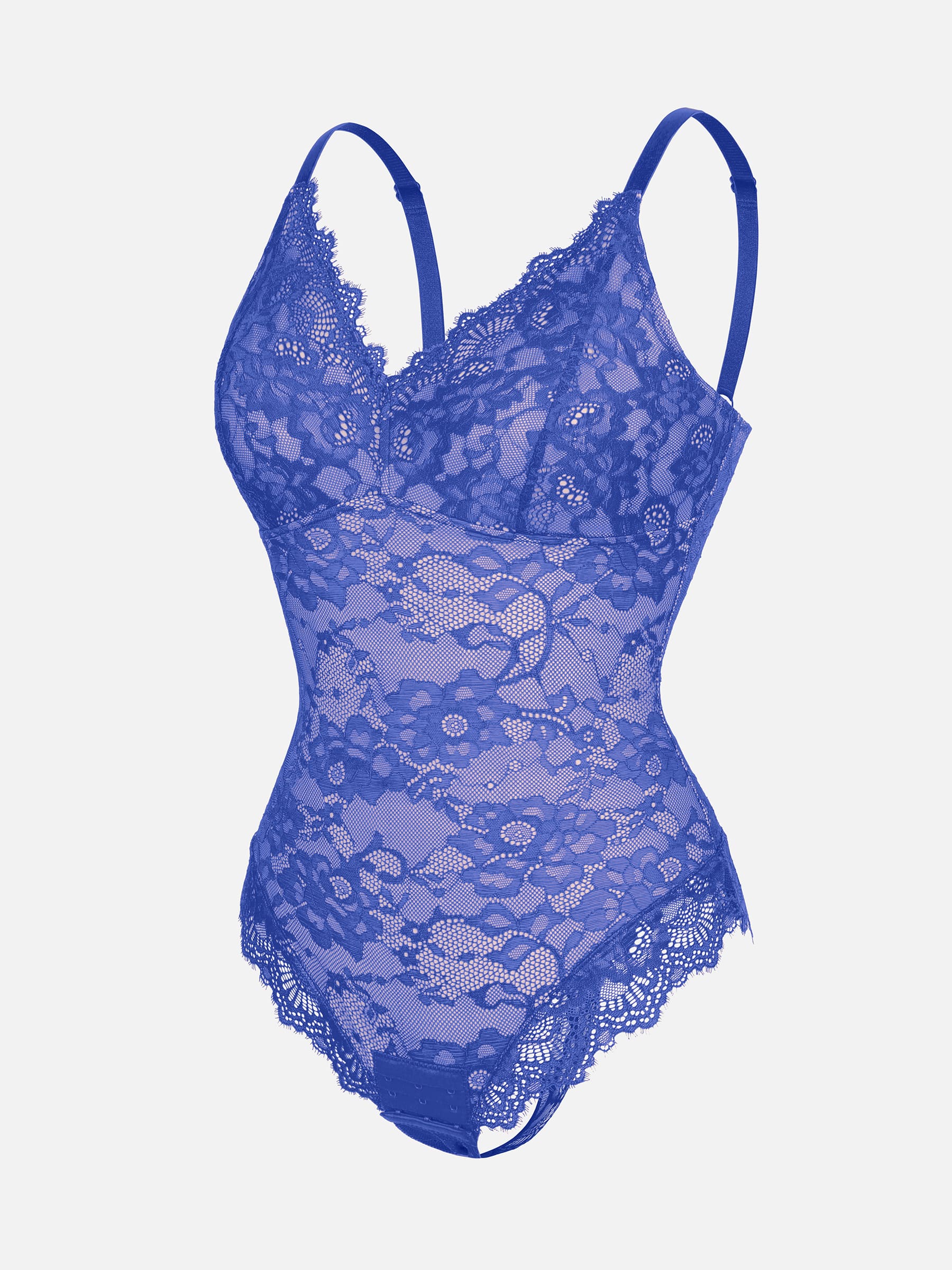 Lace V Neck Full Bodysuit