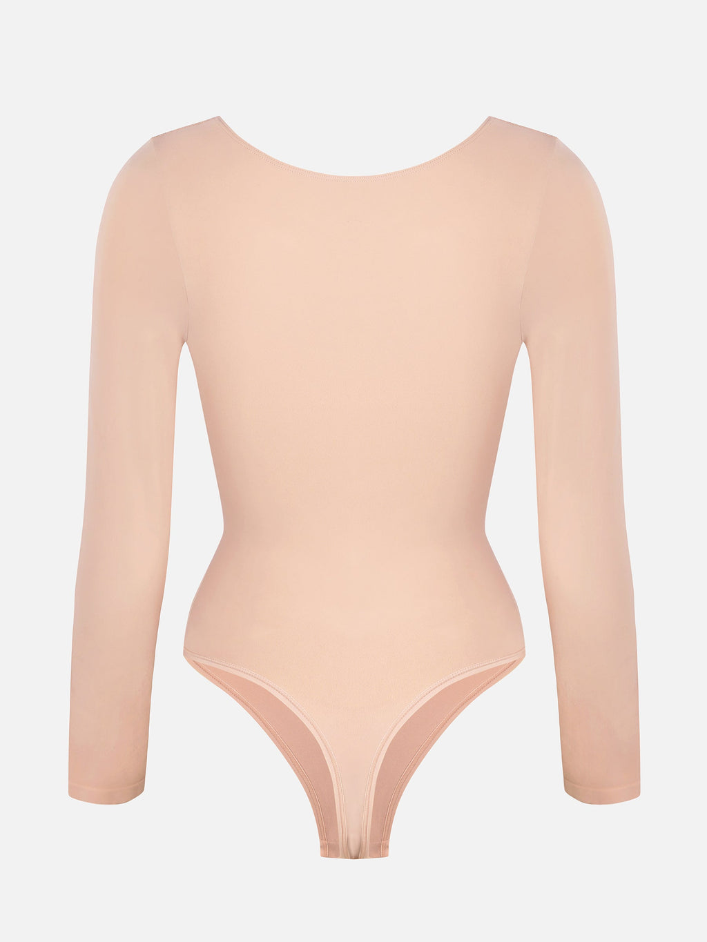 Seamless Long Sleeve Tummy Control Thong Bodysuit