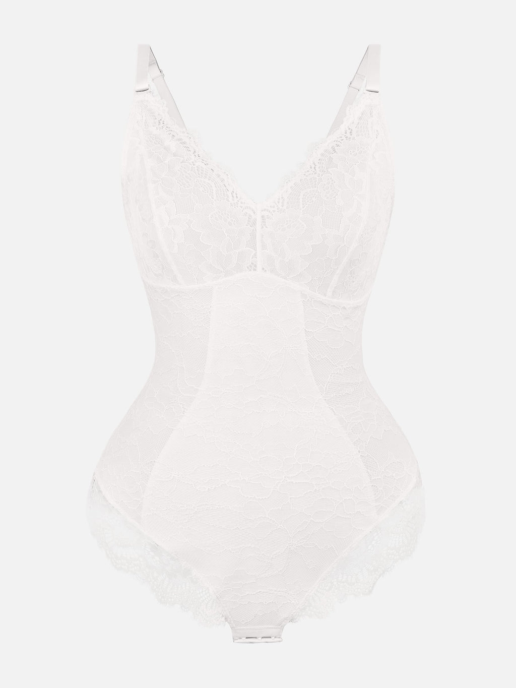 Lace V Neck Full Bodysuit