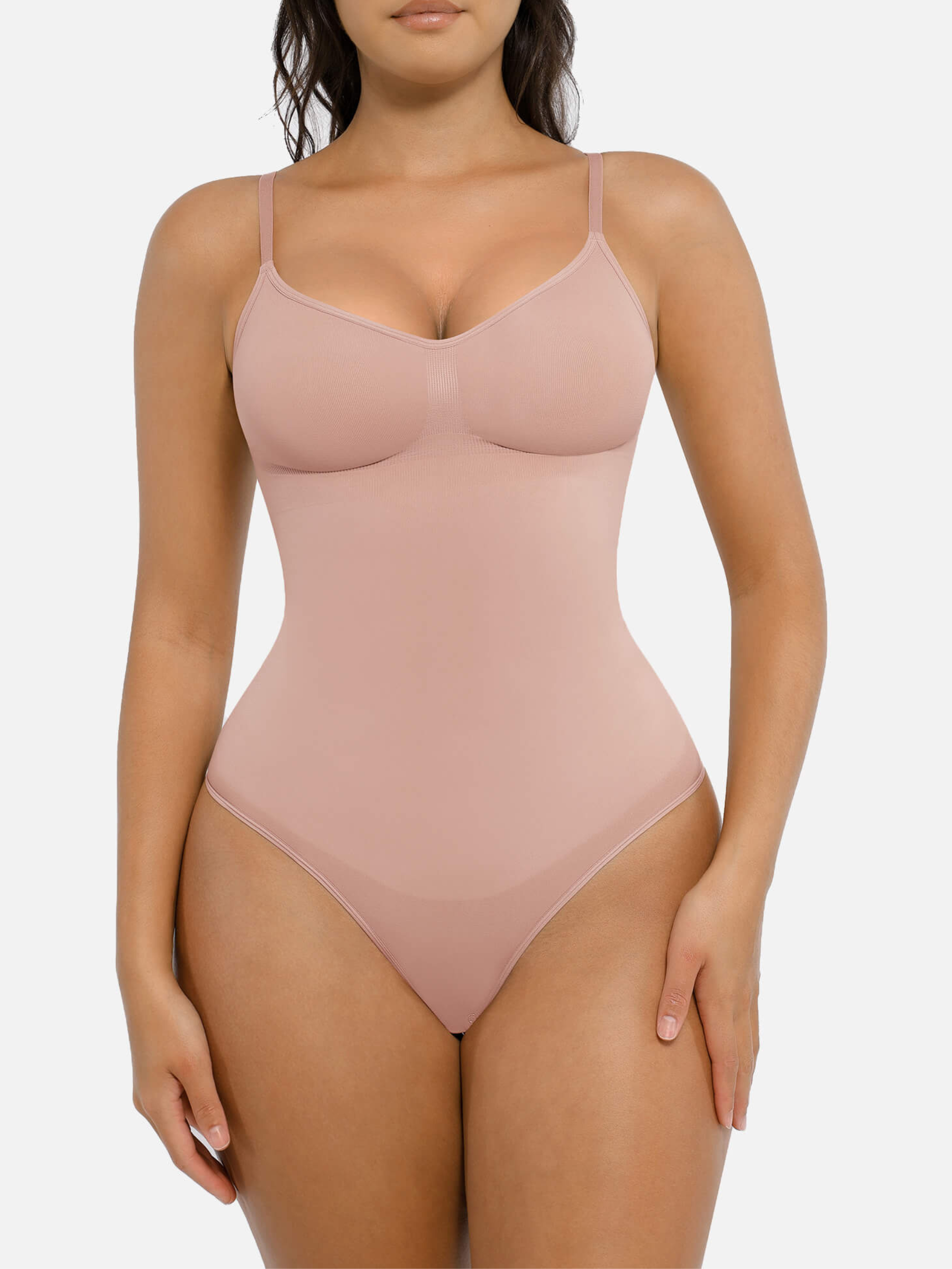 Tummy Control Seamless Thong Bodysuit