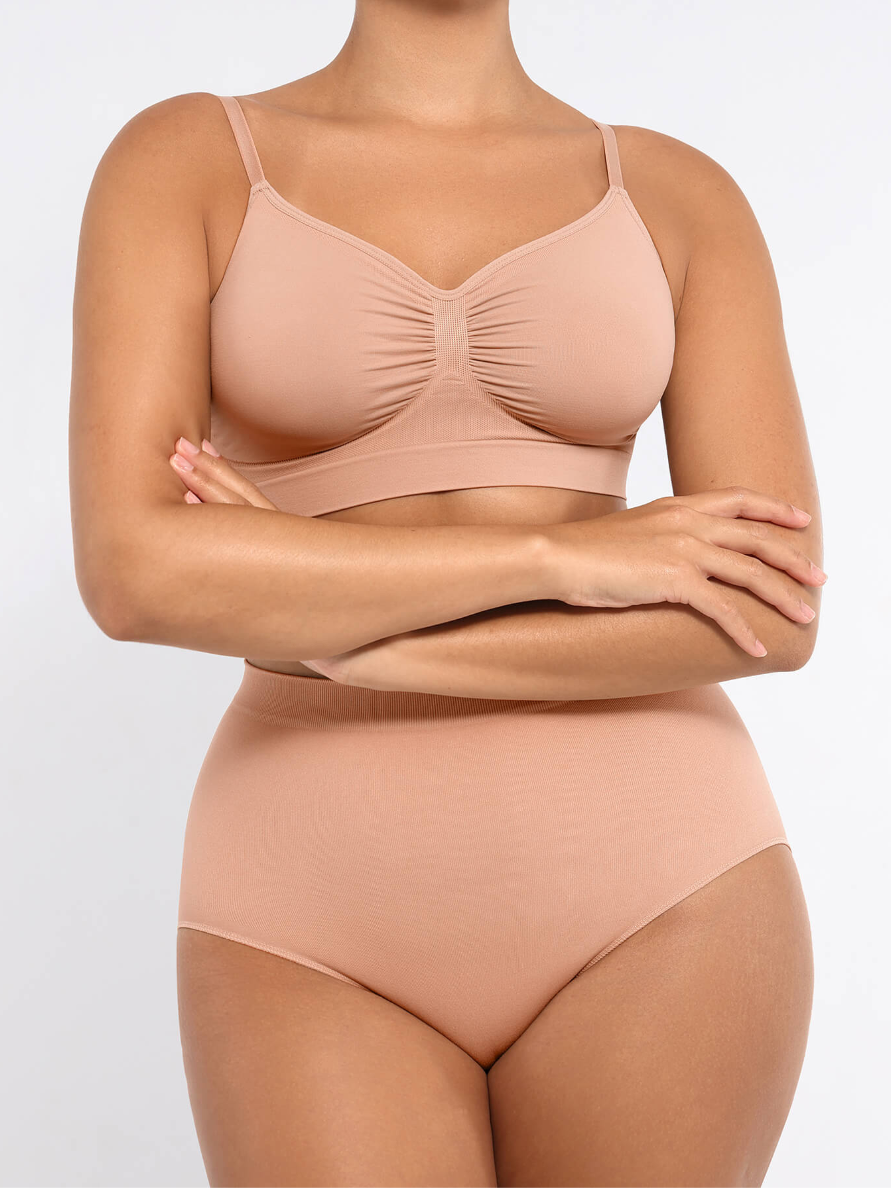 Wireless Bra & Seamless Tummy Control Brief Set