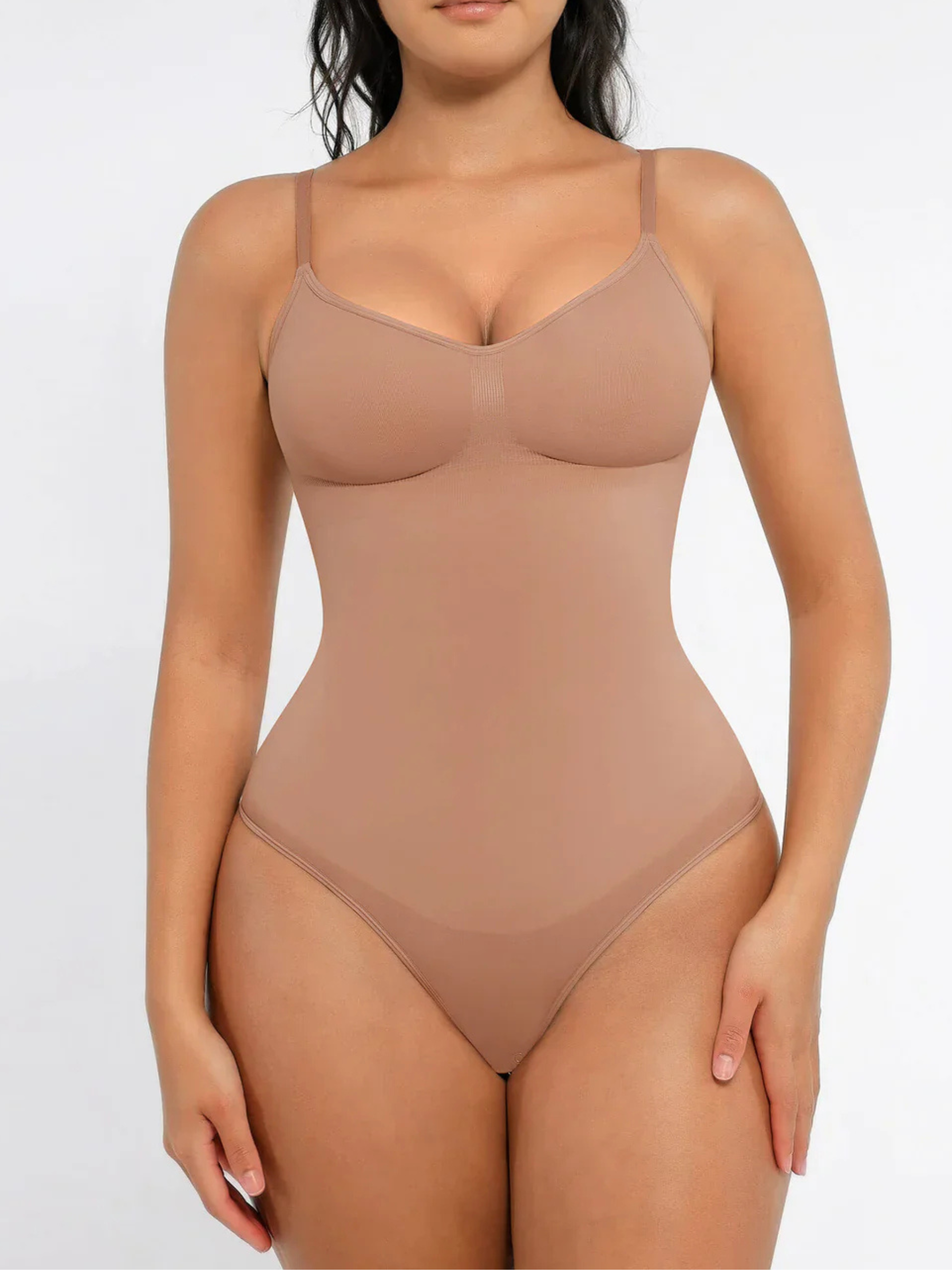 Tummy Control Seamless Thong Bodysuit