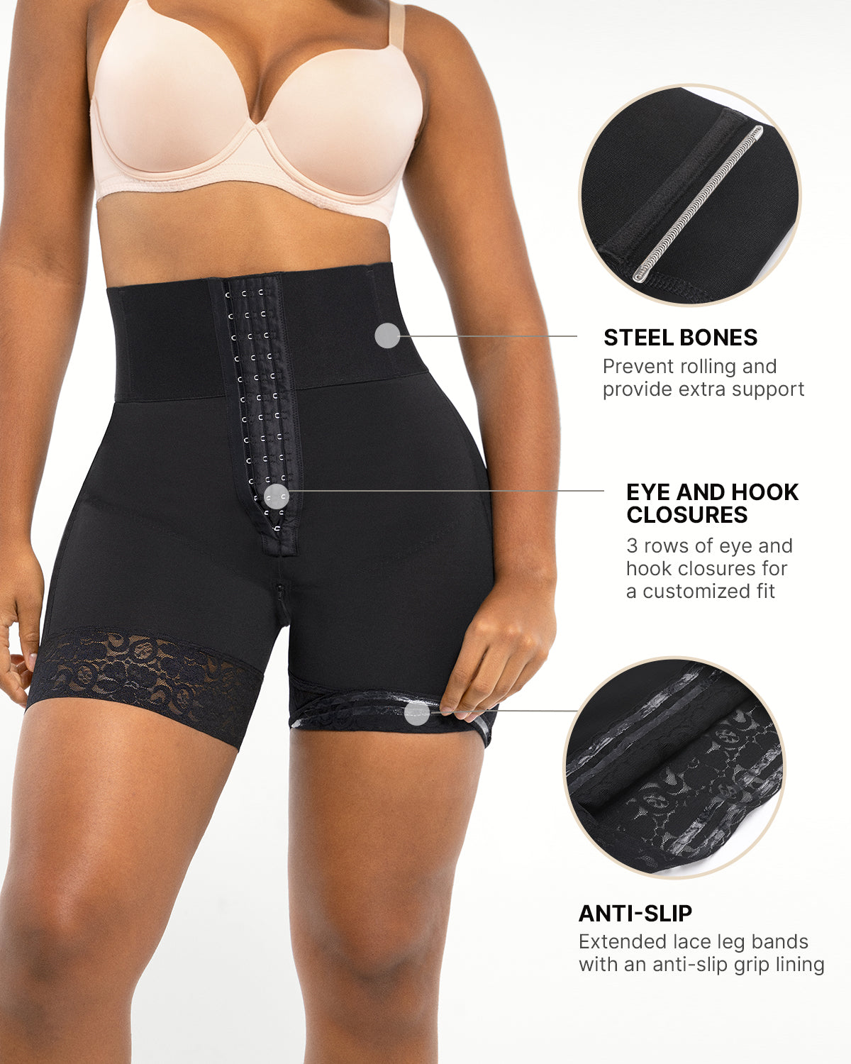 Butt lift  Boned Sculpt High-Waisted Short