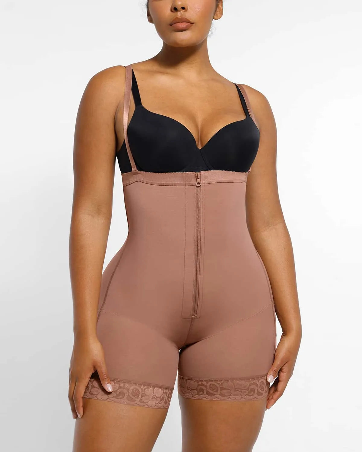 LYA WEARS Bare Essentials™  High-Waisted Firm Tummy Compression Mid Thigh Short