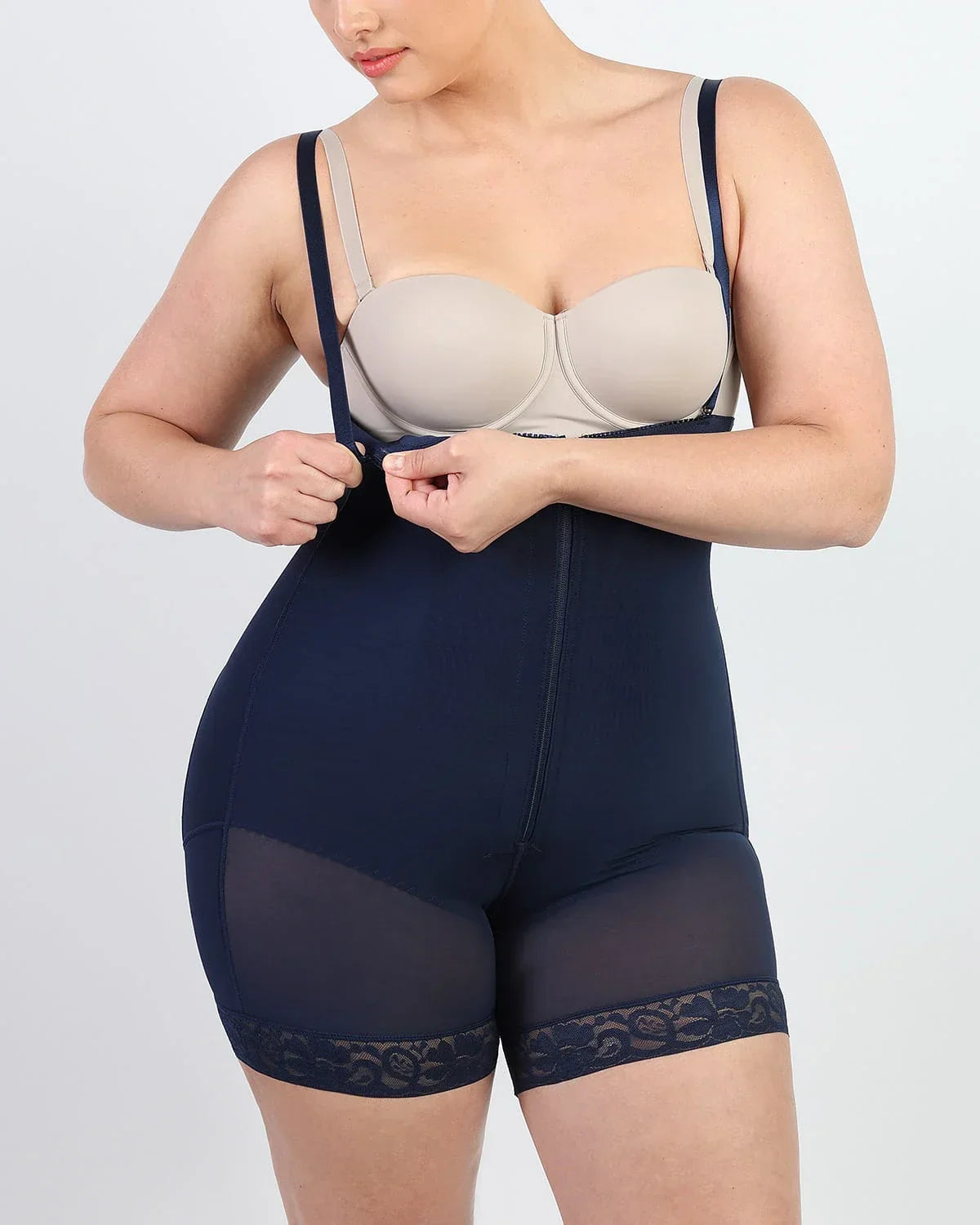 LYA WEARS Bare Essentials™  High-Waisted Firm Tummy Compression Mid Thigh Short