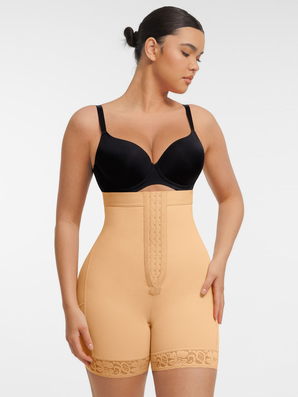Lyawears Butt Lifting Body Shaper with Zip Crotch Smooth Tummy Control
