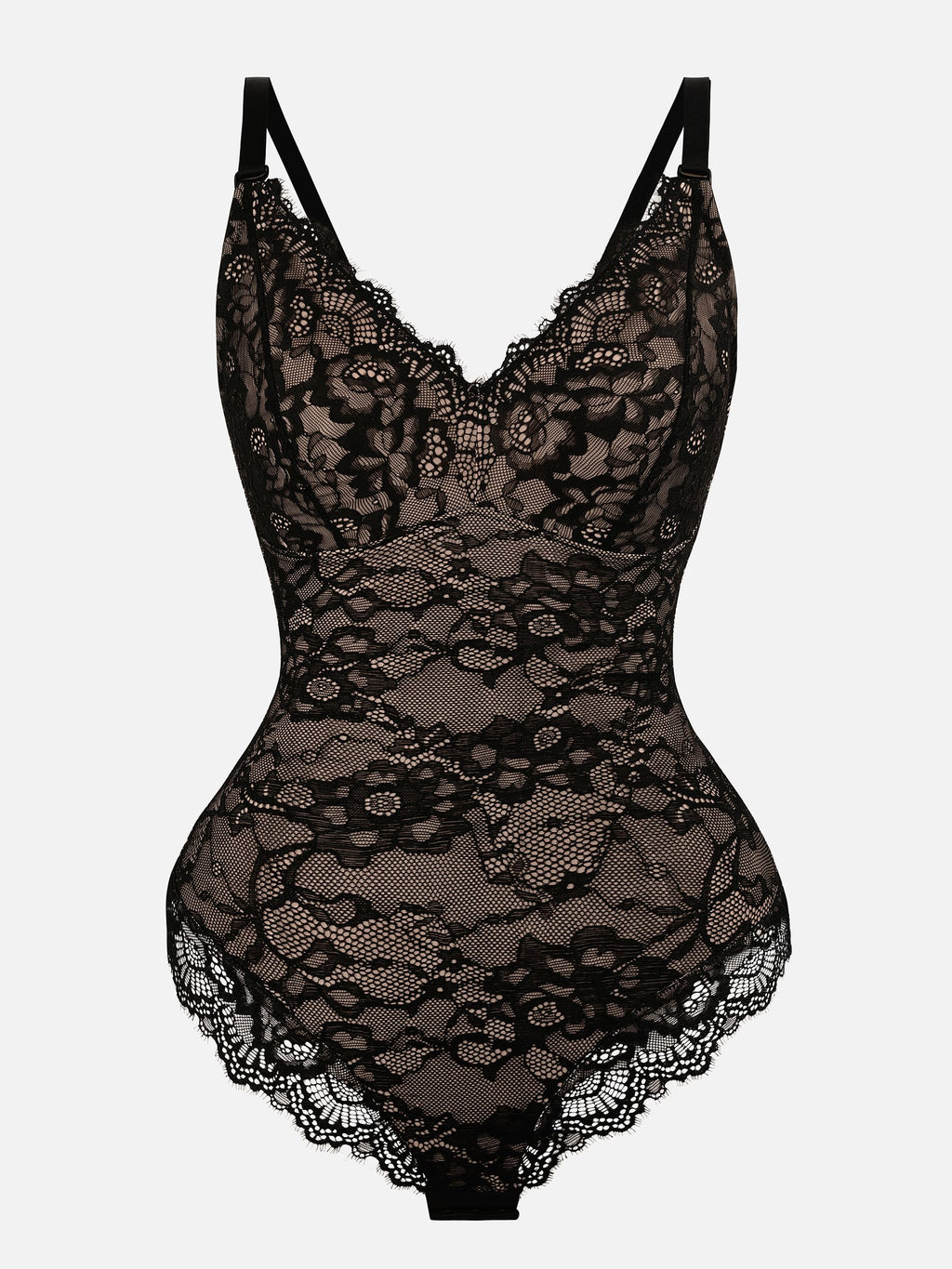 Lya wear Lace V Neck Full Bodysuit