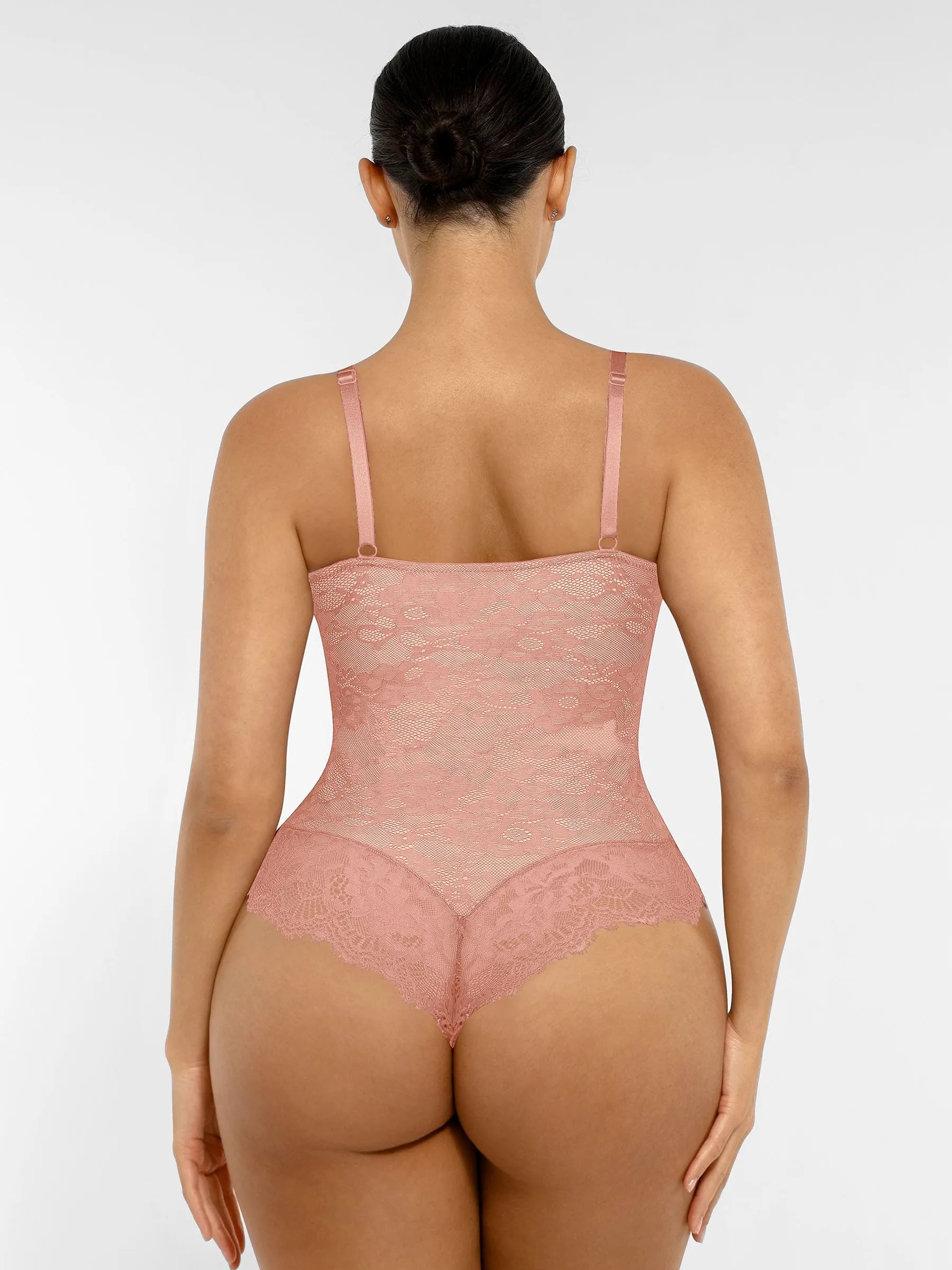 Lya wear Lace V Neck Full Bodysuit