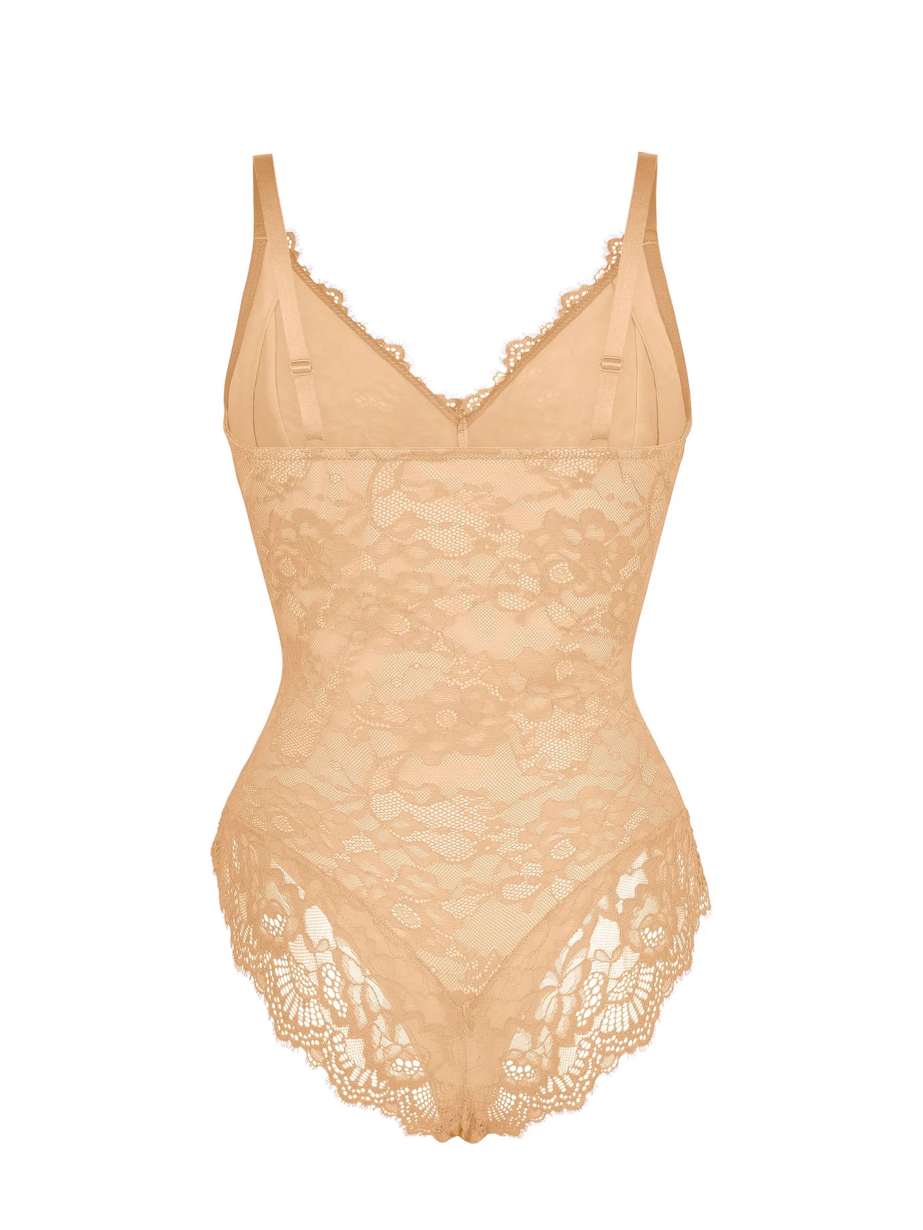 Lya wear Lace V Neck Full Bodysuit