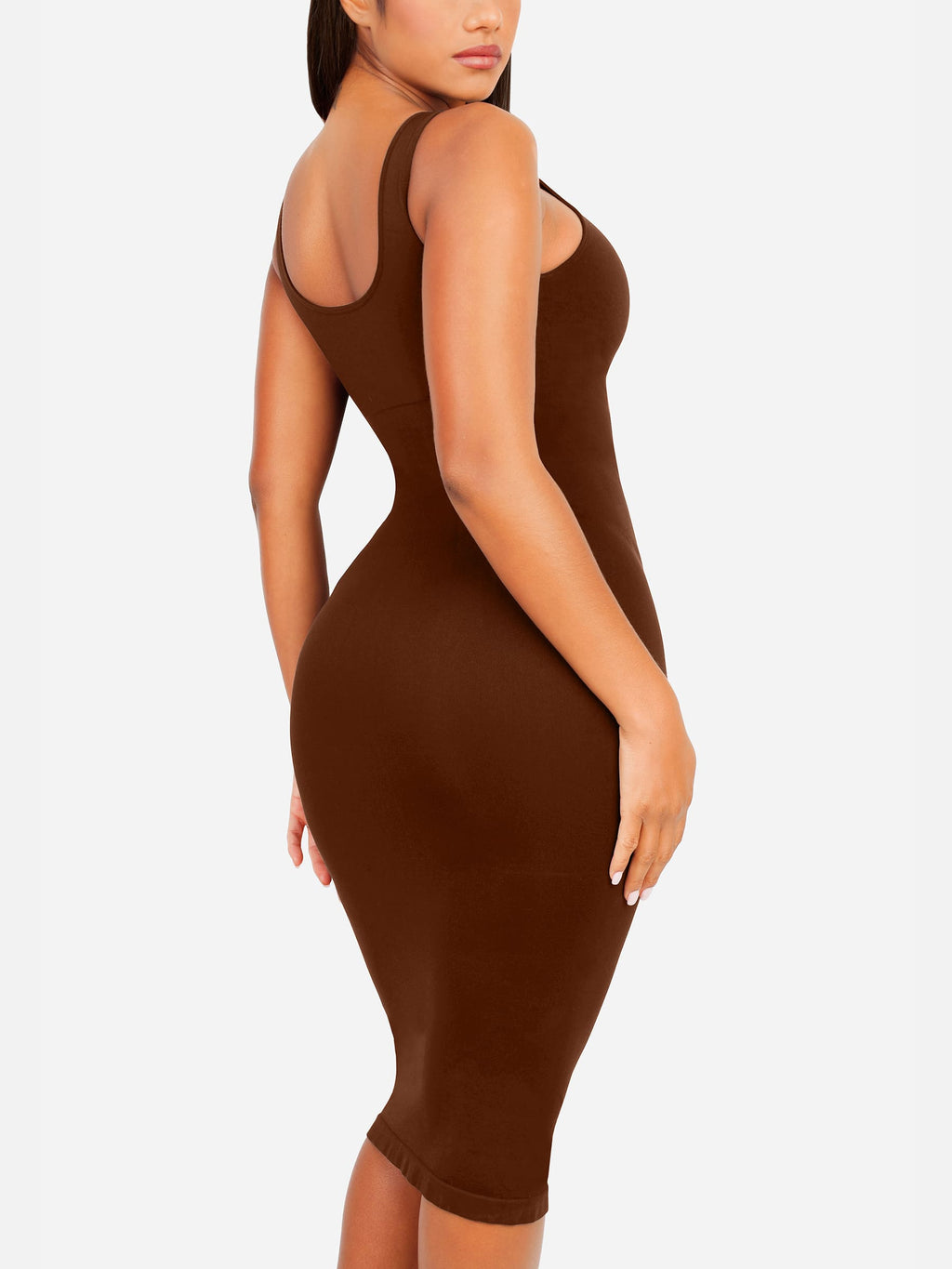 Seamless Eco-Friendly Large U-Back Shaper Dress with Built-In Bra