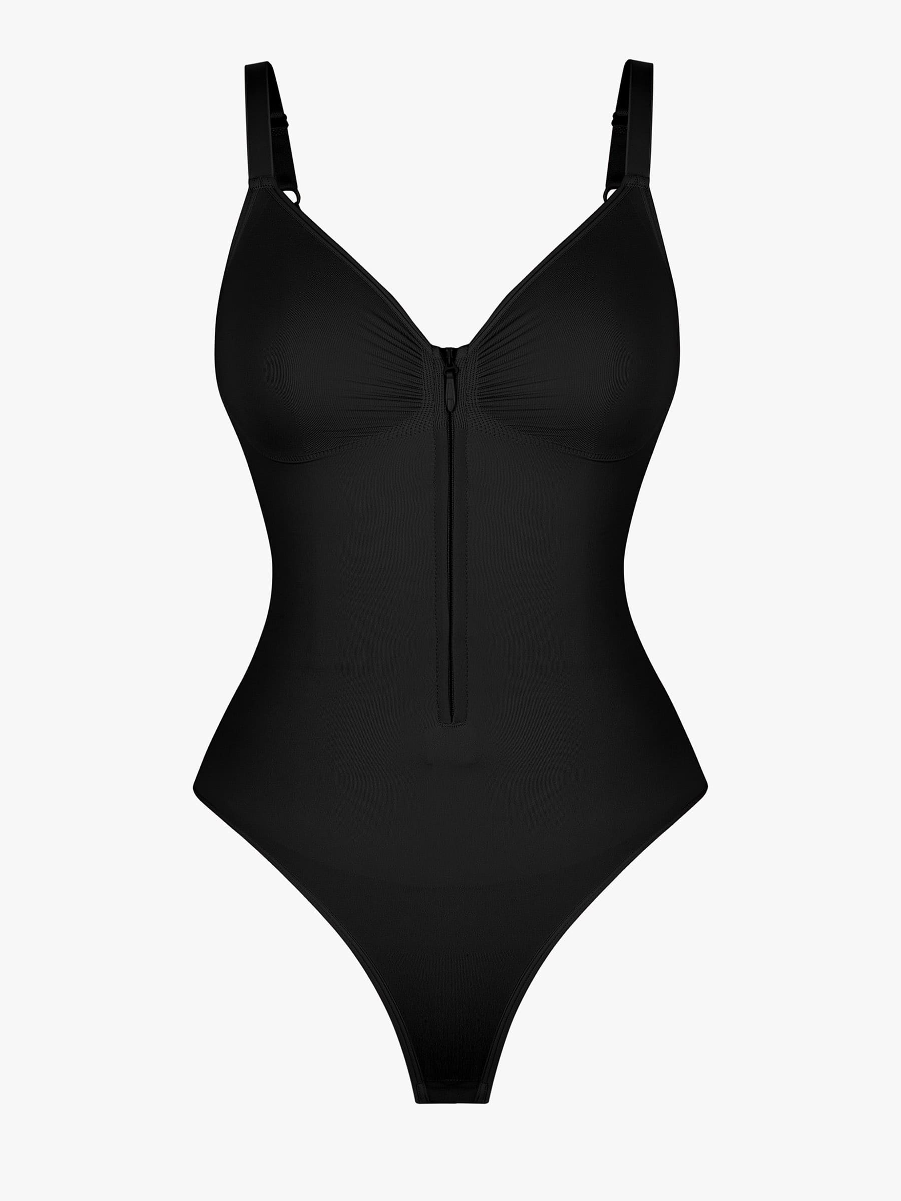 Lyawears Tummy Control Seamless Zipper Shaping Bodysuit