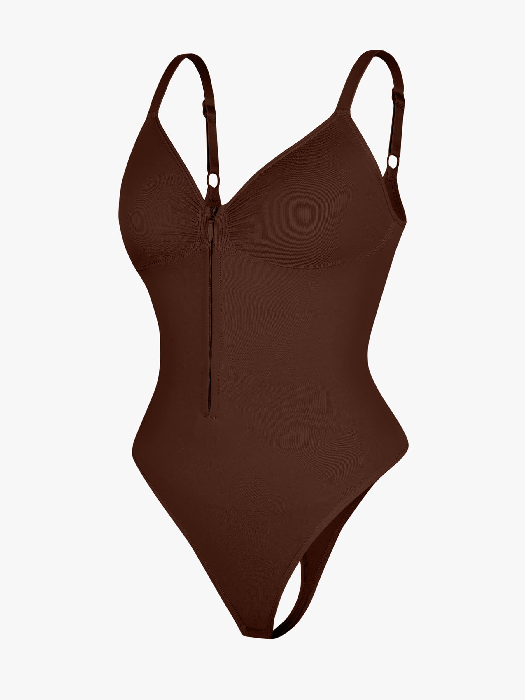 Lyawears Tummy Control Seamless Zipper Shaping Bodysuit