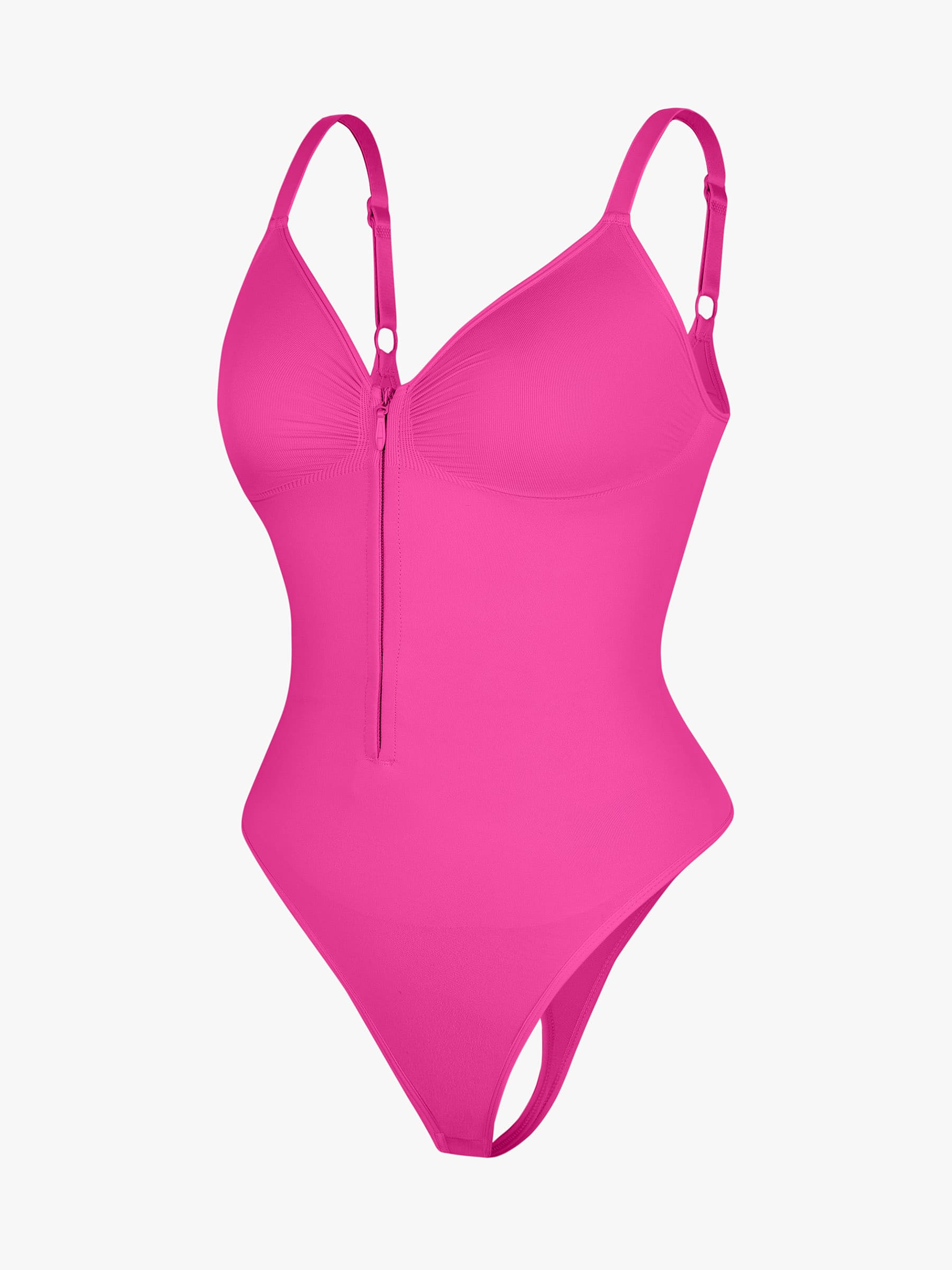 Lyawears Tummy Control Seamless Zipper Shaping Bodysuit