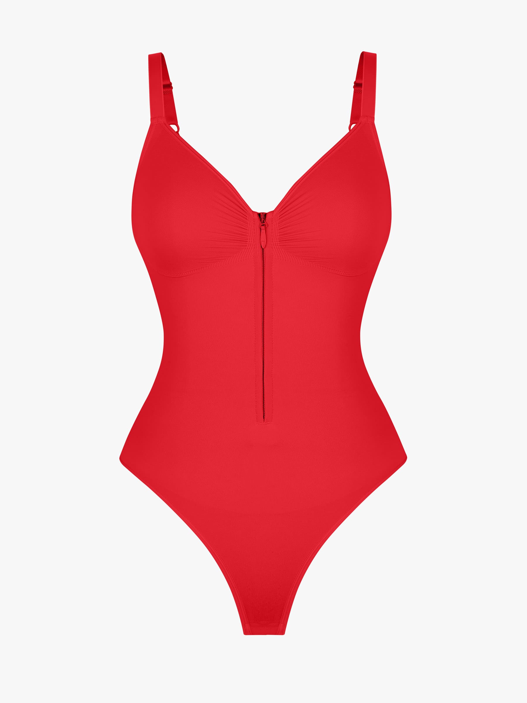 Lyawears Tummy Control Seamless Zipper Shaping Bodysuit