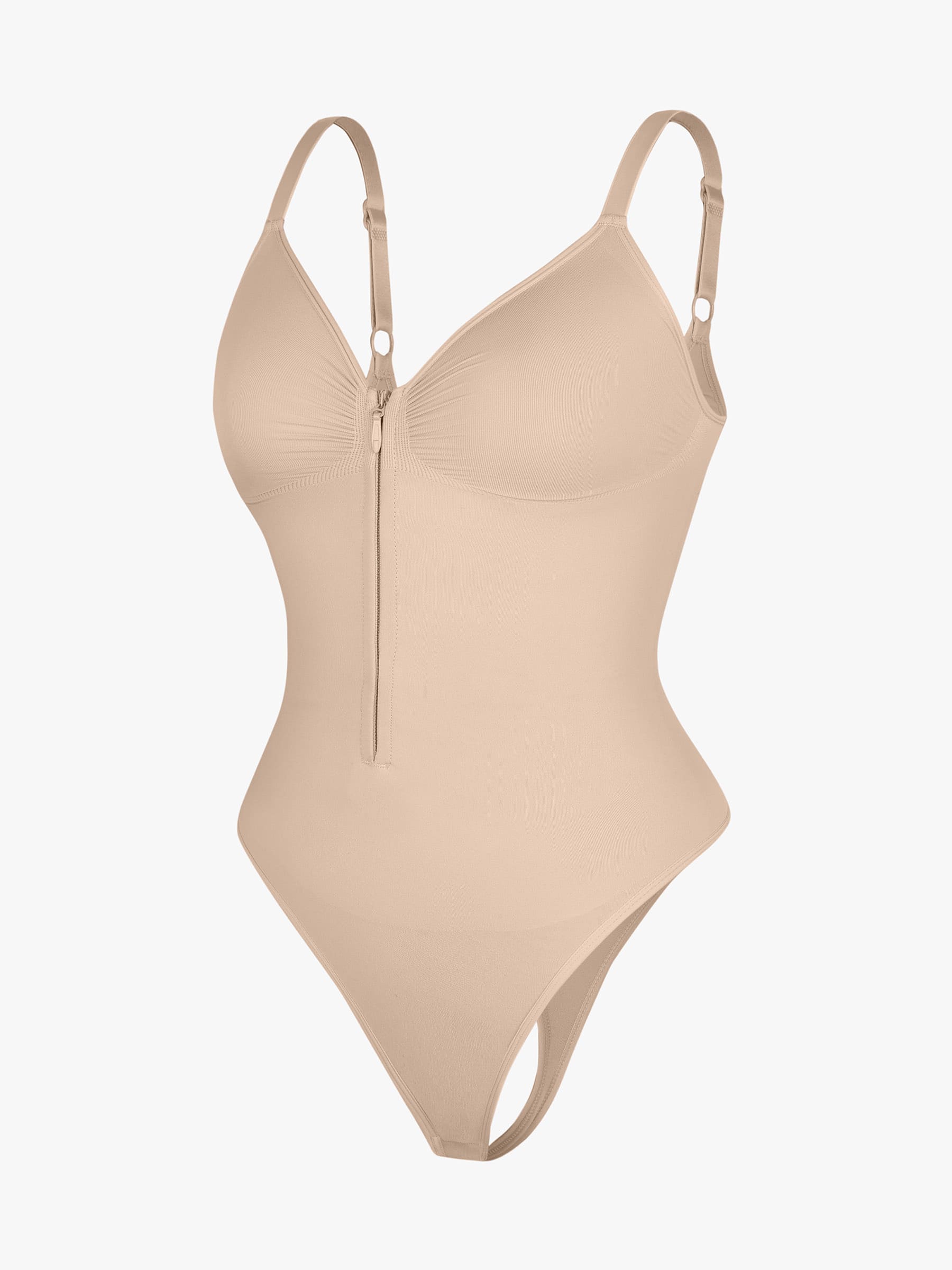 Lyawears Tummy Control Seamless Zipper Shaping Bodysuit