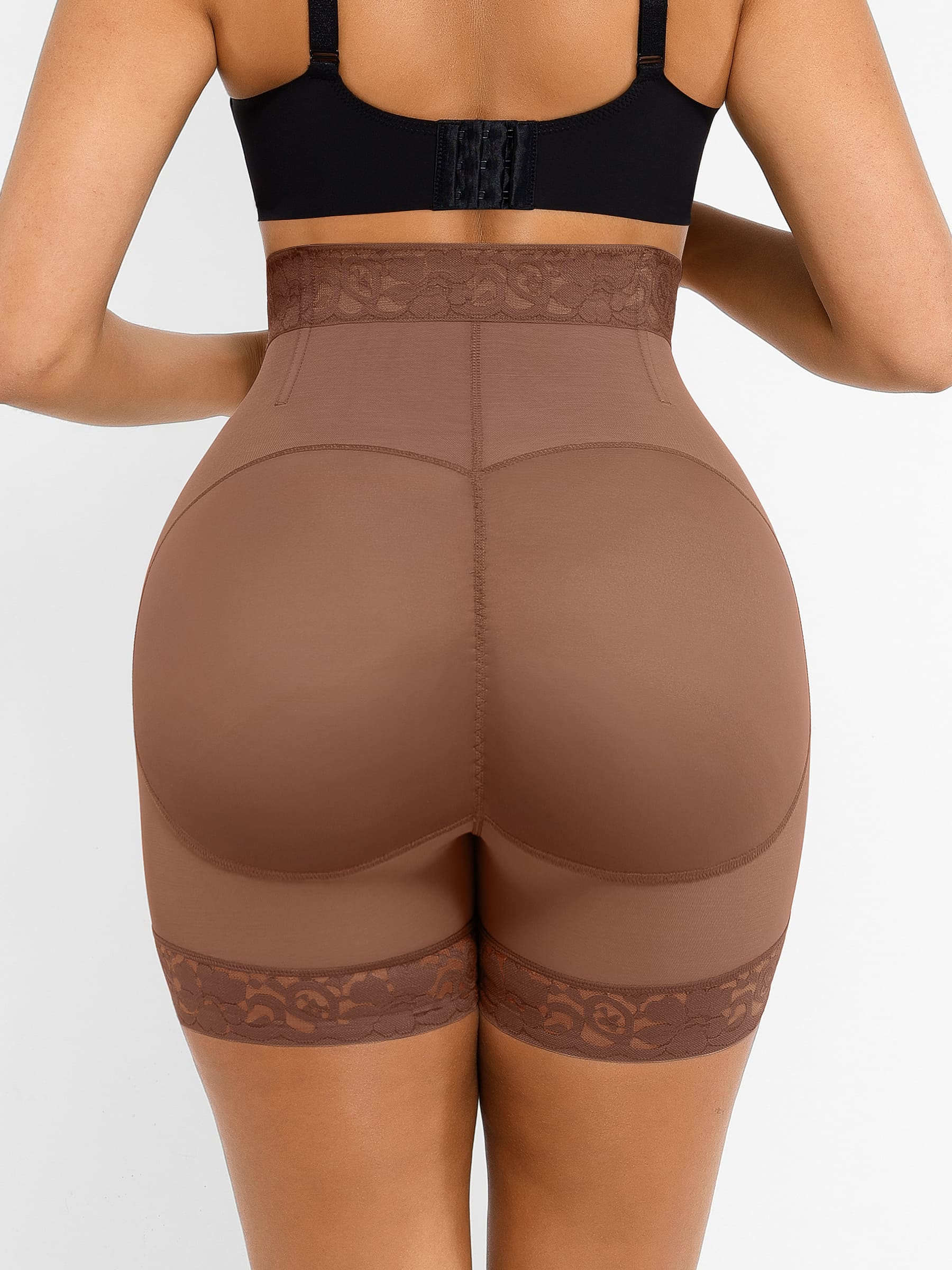 Tummy Control Shaping Shorts Butt Lifter with Clasps and Zipper