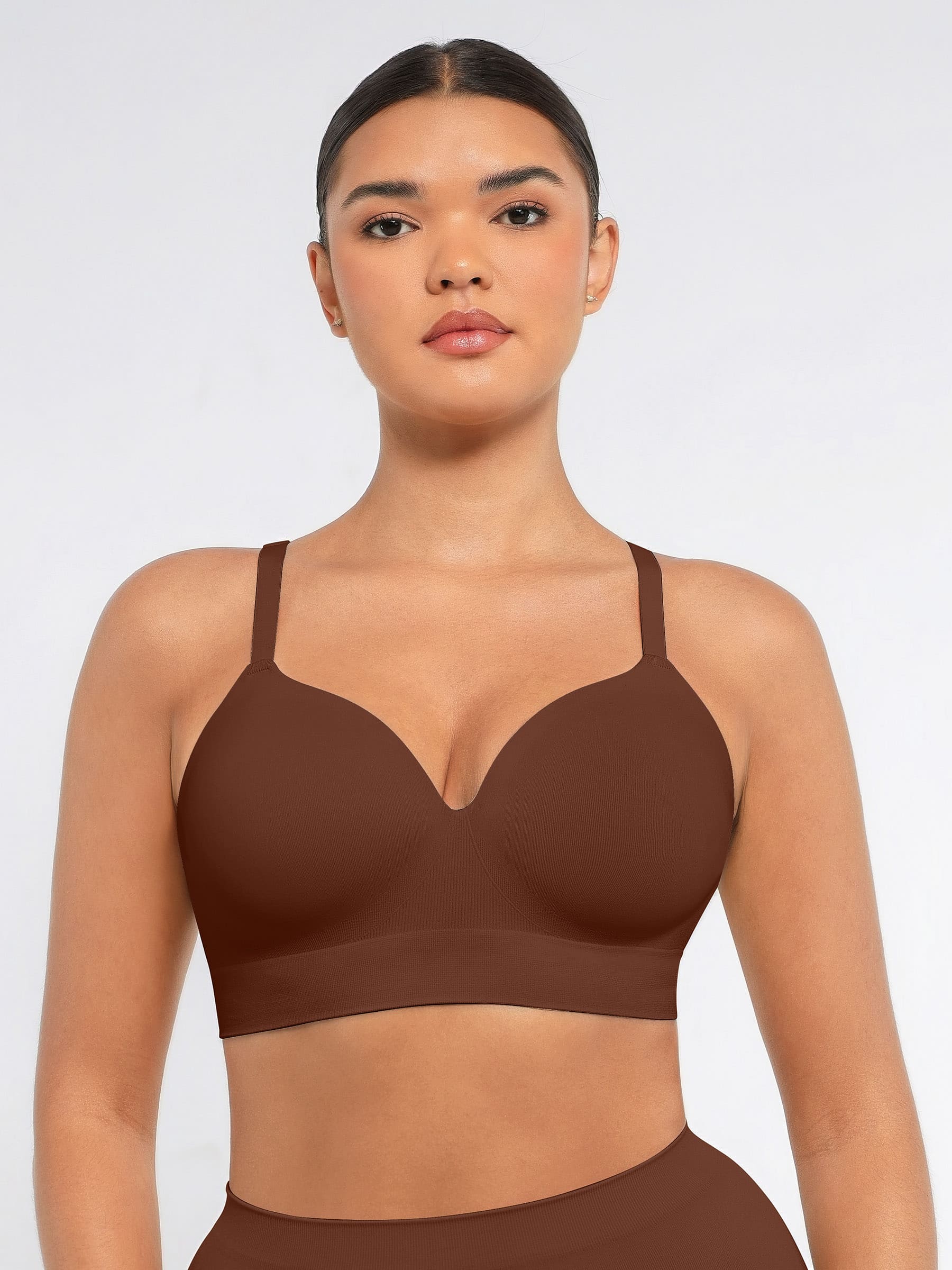 Wireless Push-Up Seamless Comfort Full Coverage Bra