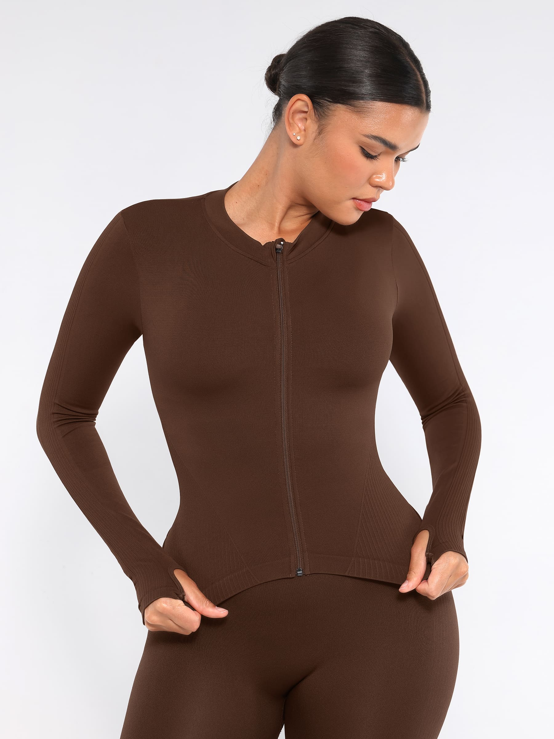 Seamless Long-Sleeve Workout Top