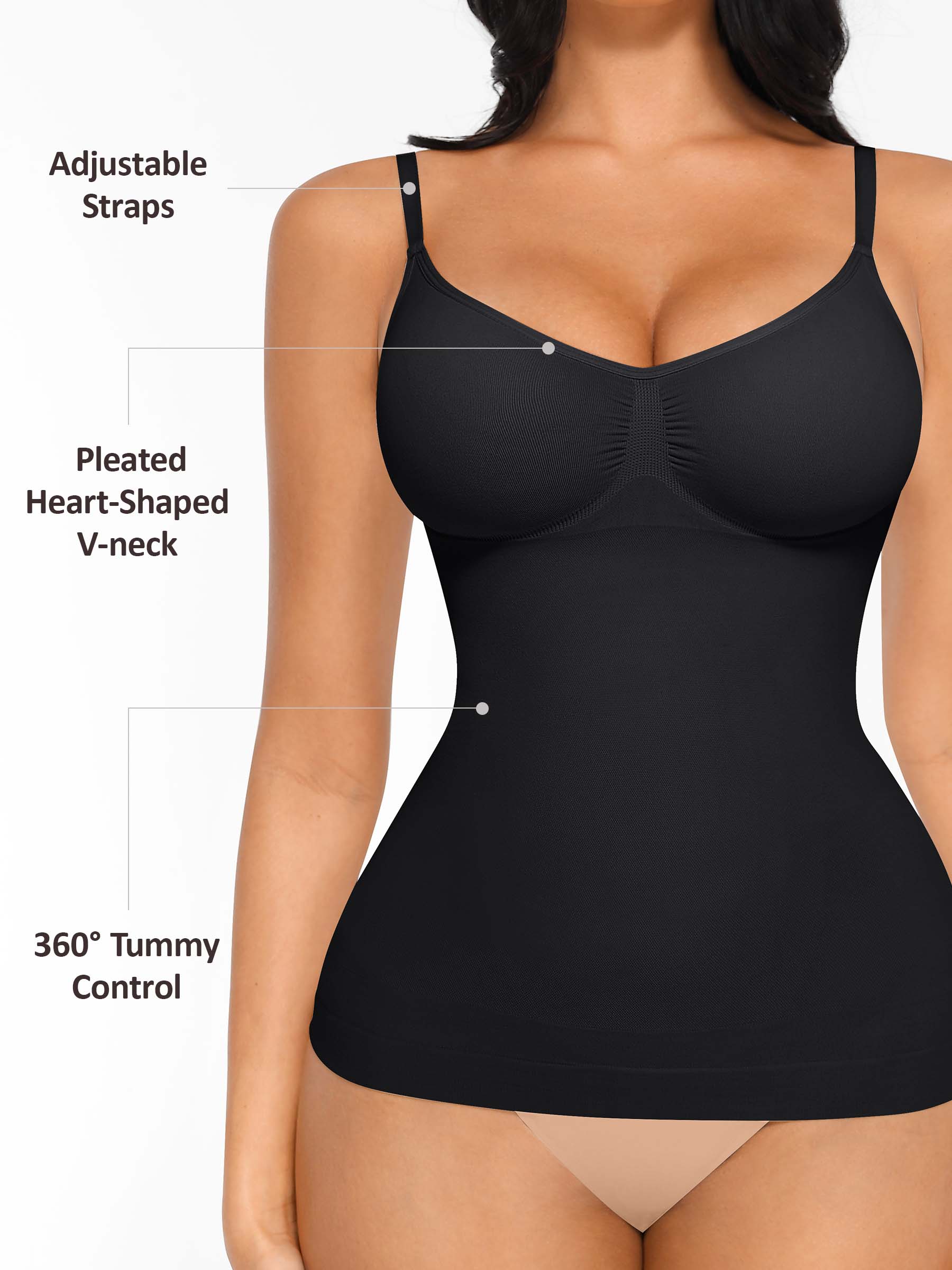 Bust Support Waist and Abdomen Control Shape Tank Top Vest