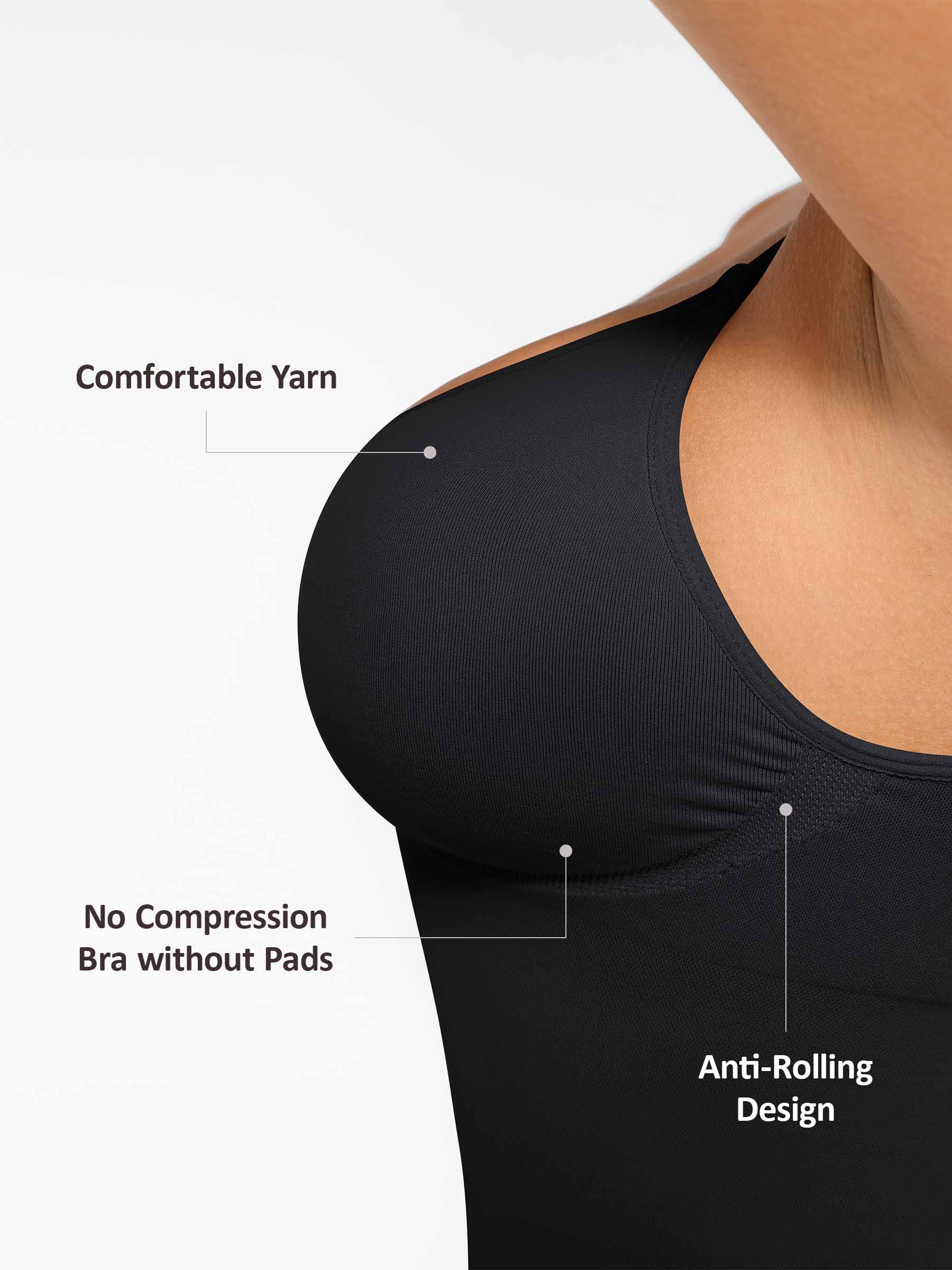 Bust Support Waist and Abdomen Control Shape Tank Top Vest