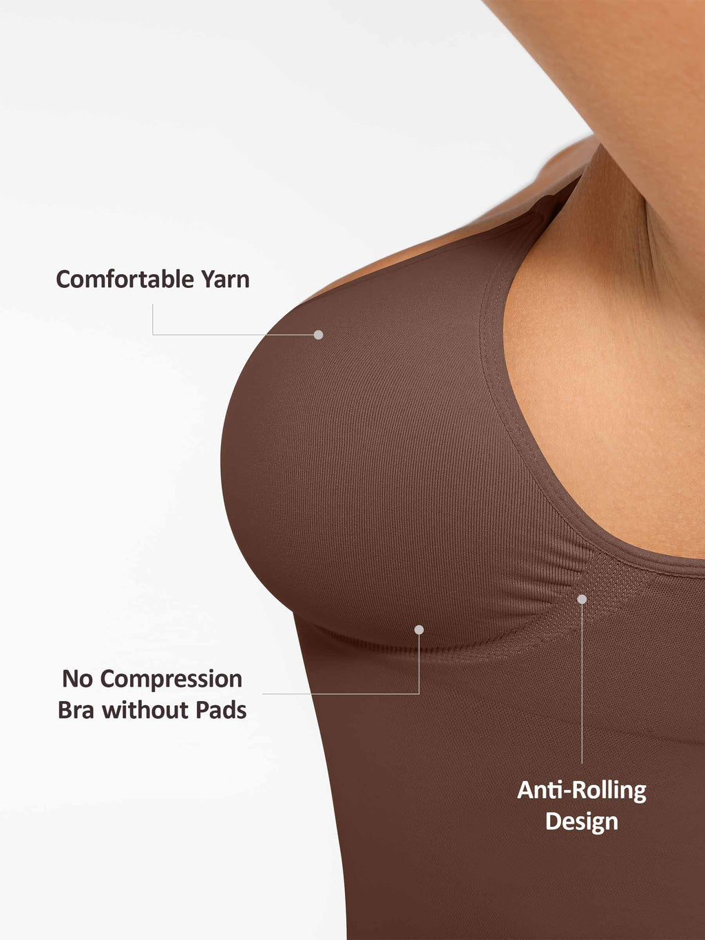 Bust Support Waist and Abdomen Control Shape Tank Top Vest