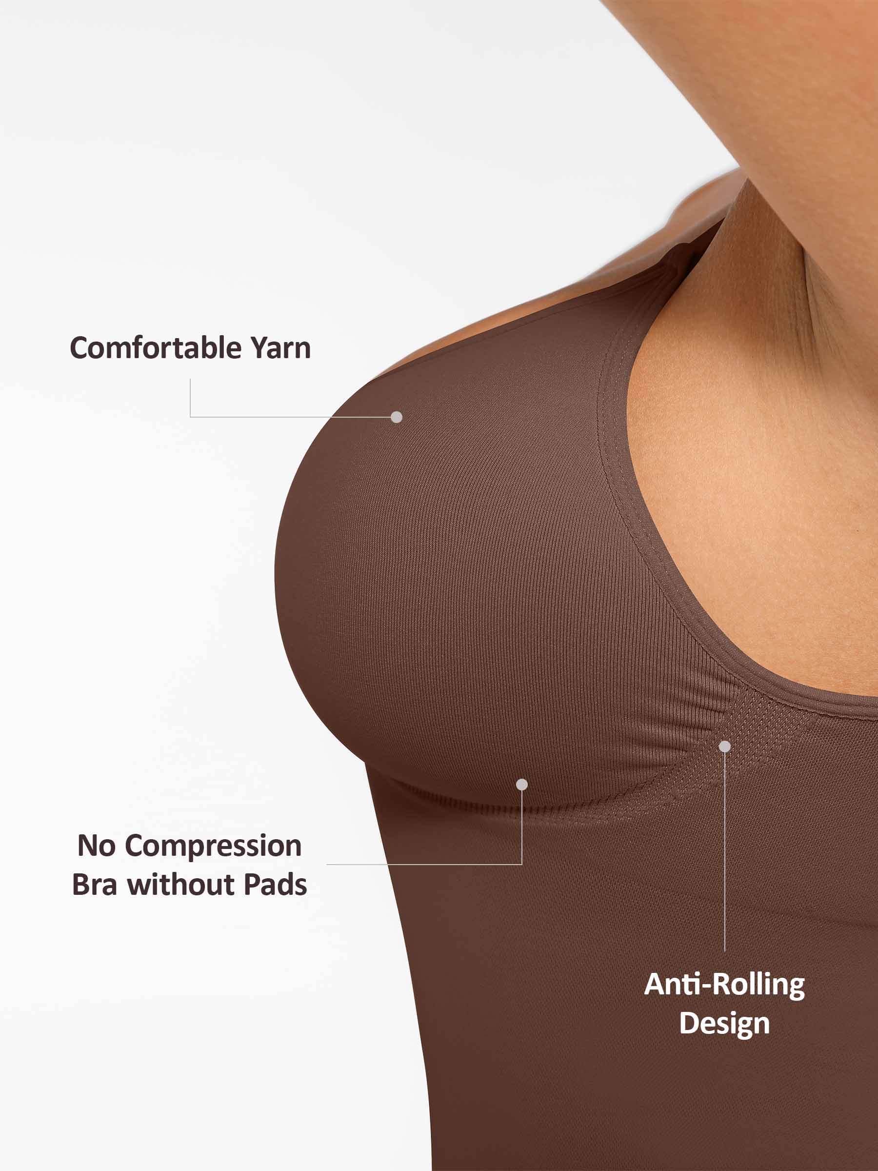 Bust Support Waist and Abdomen Control Shape Tank Top Vest