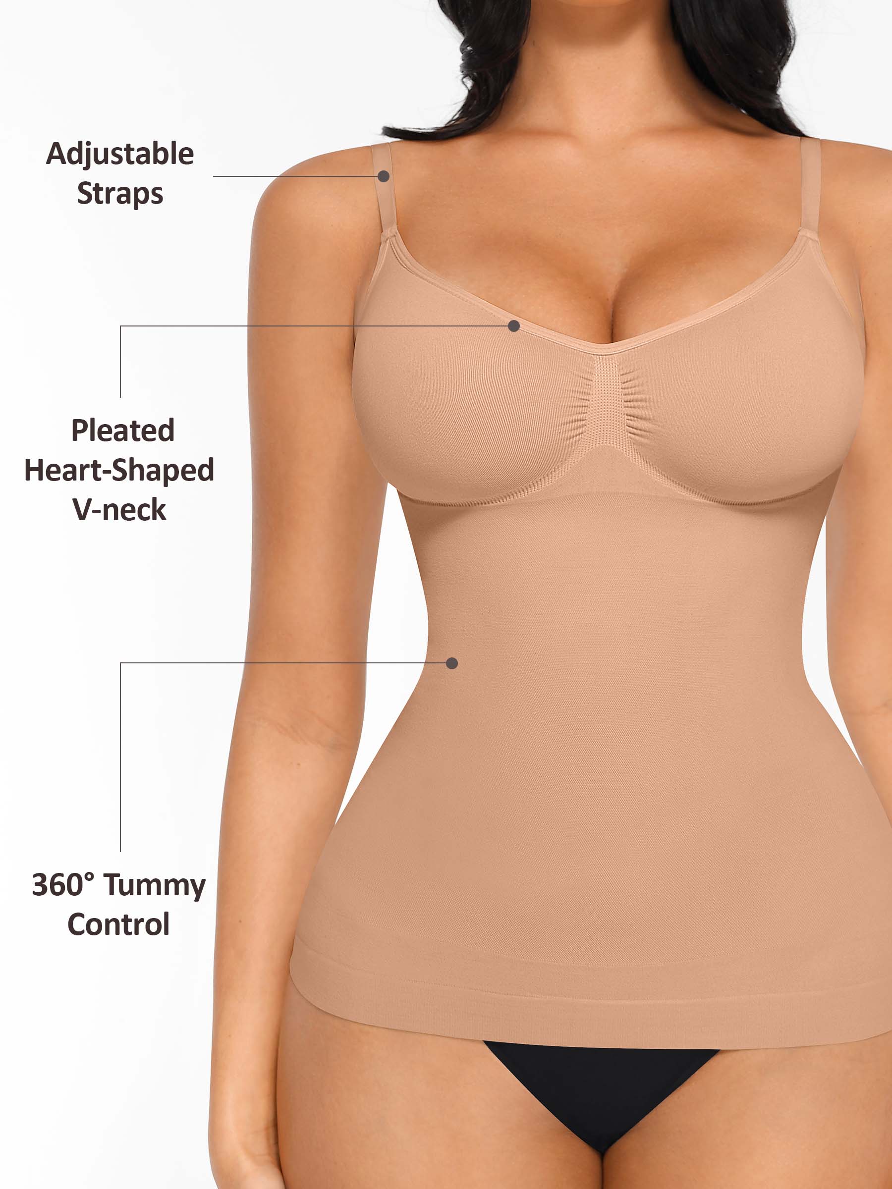 Bust Support Waist and Abdomen Control Shape Tank Top Vest