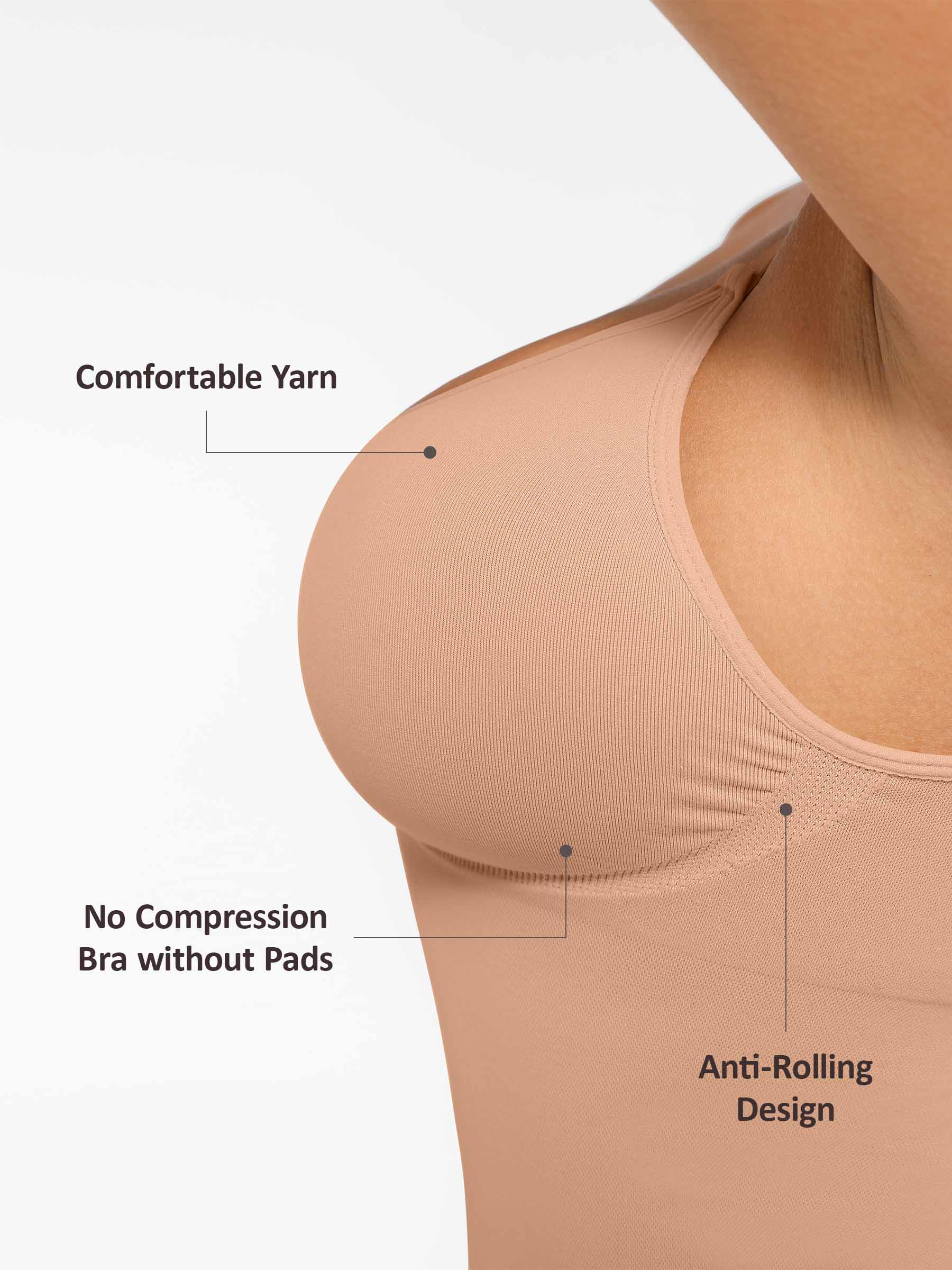 Bust Support Waist and Abdomen Control Shape Tank Top Vest