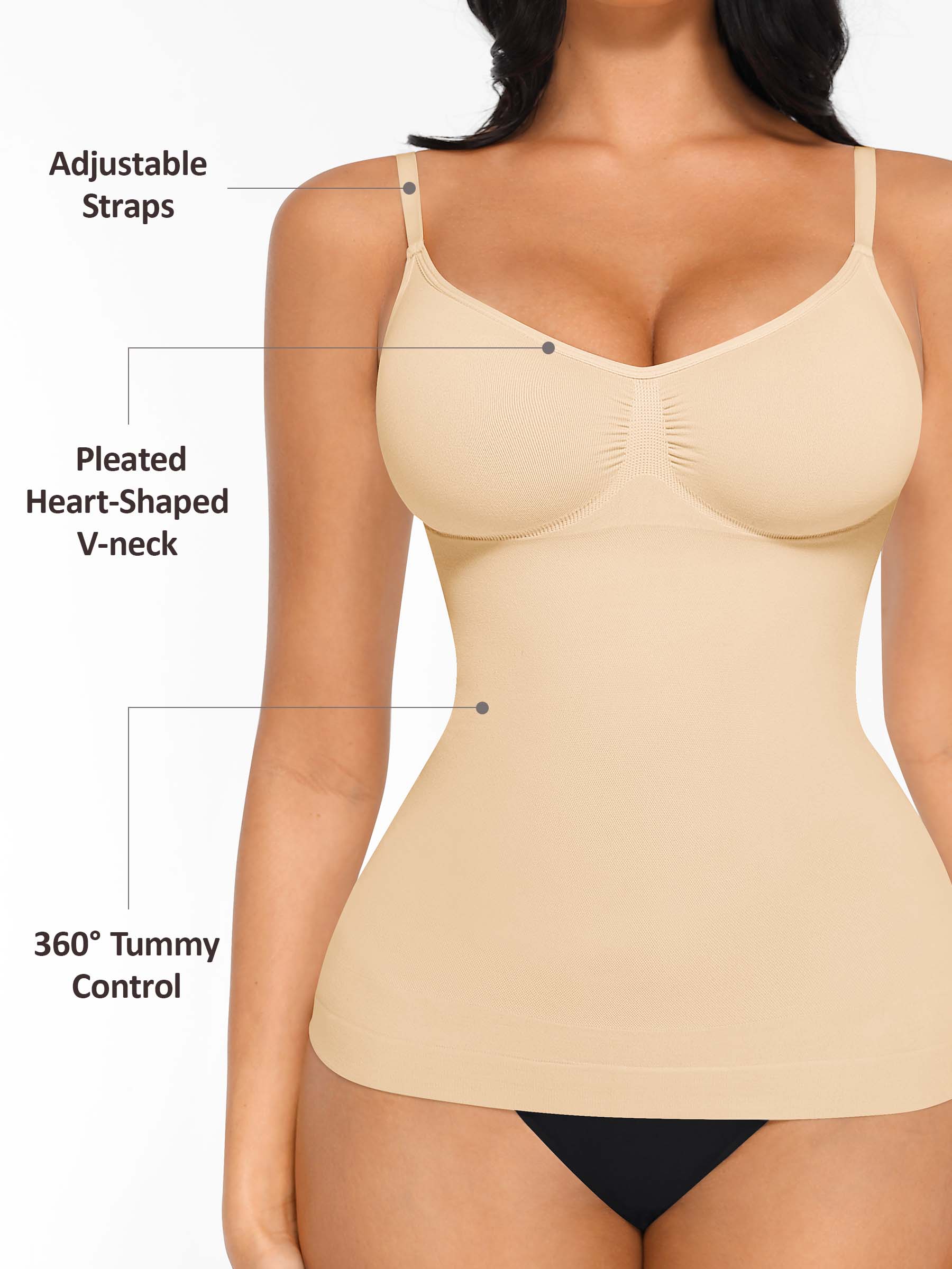 Bust Support Waist and Abdomen Control Shape Tank Top Vest
