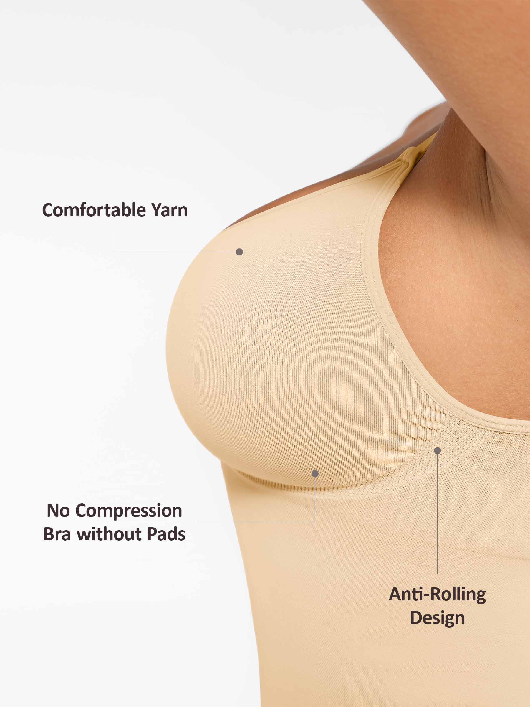 Bust Support Waist and Abdomen Control Shape Tank Top Vest