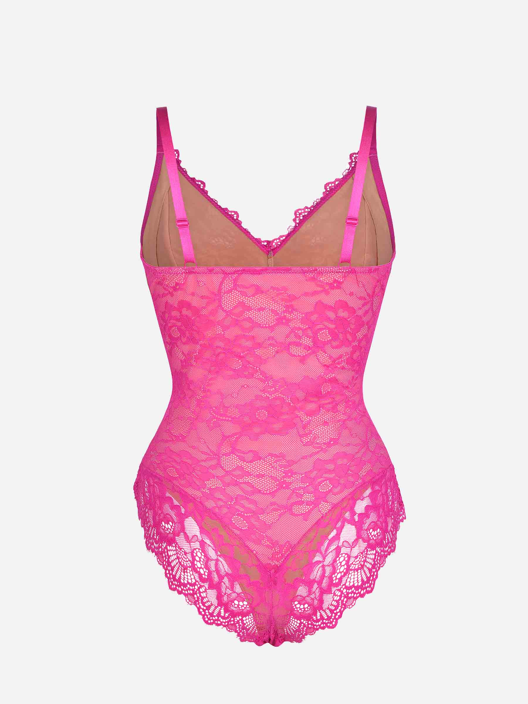Lya wear Lace V Neck Full Bodysuit
