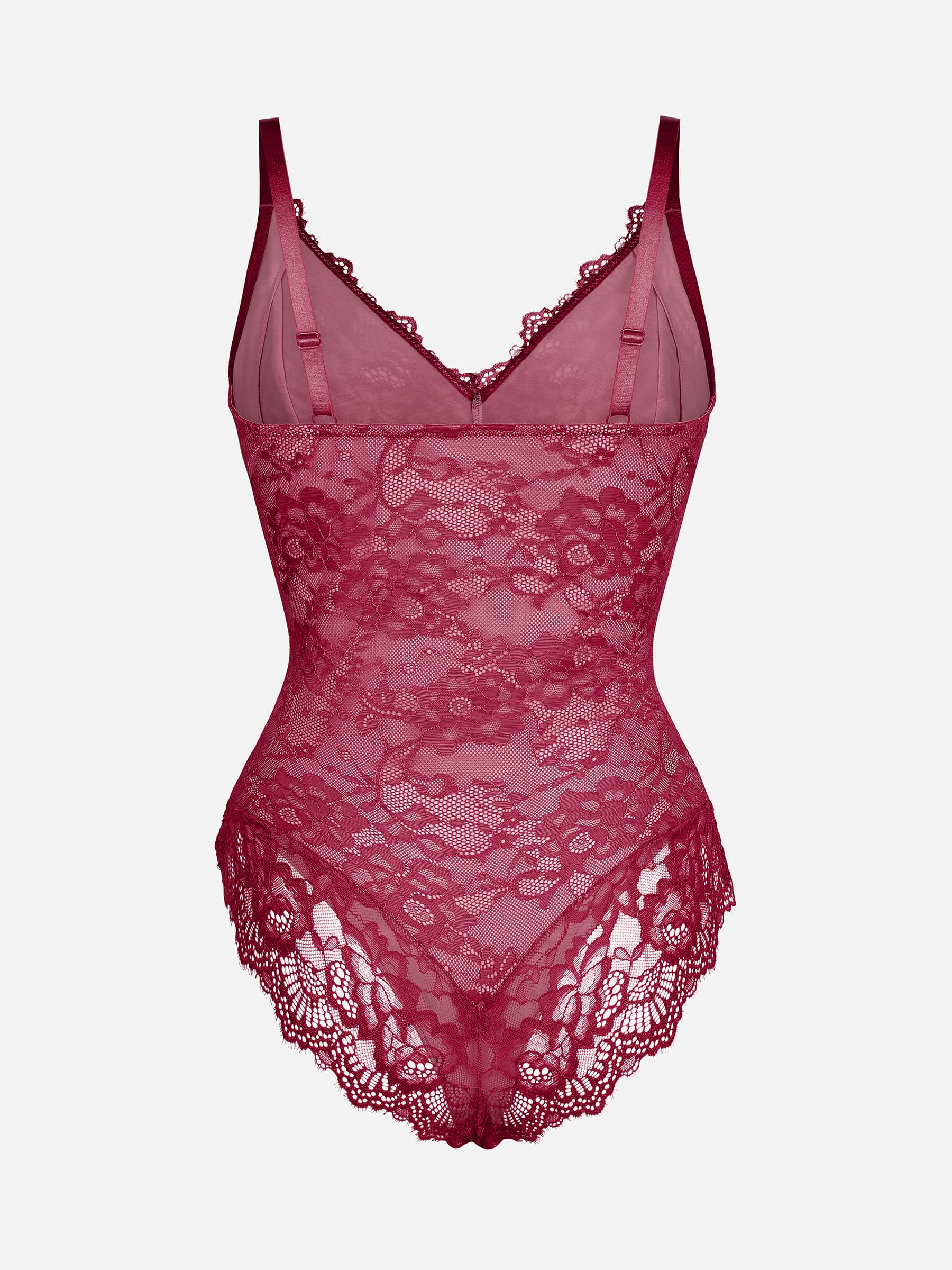 Lya wear Lace V Neck Full Bodysuit