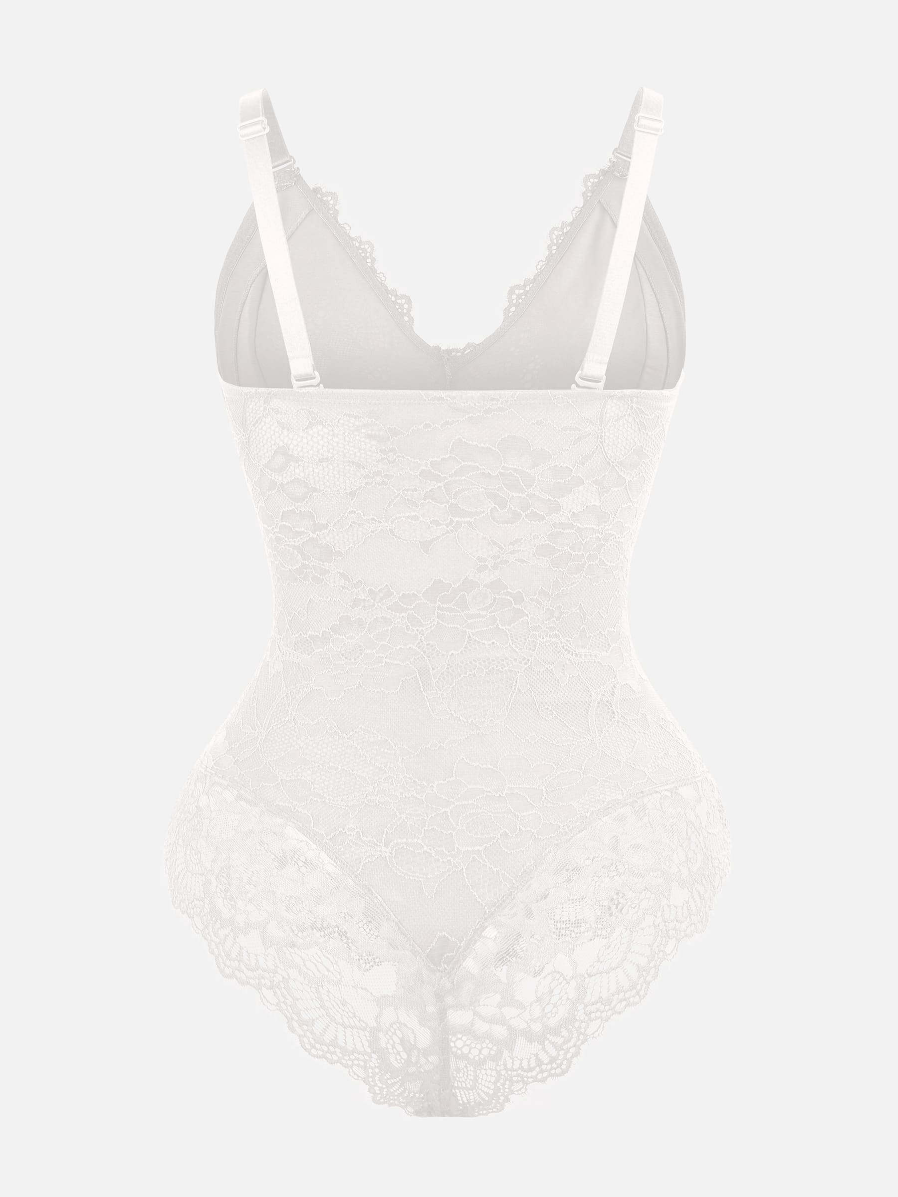 Lya wear Lace V Neck Full Bodysuit
