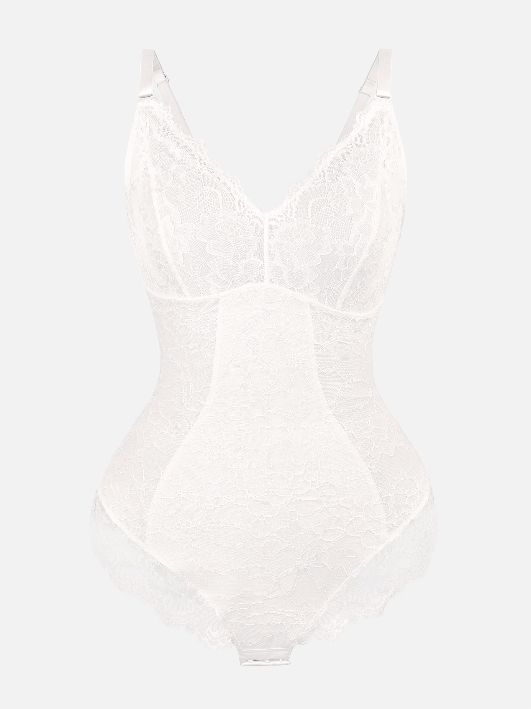 Lya wear Lace V Neck Full Bodysuit