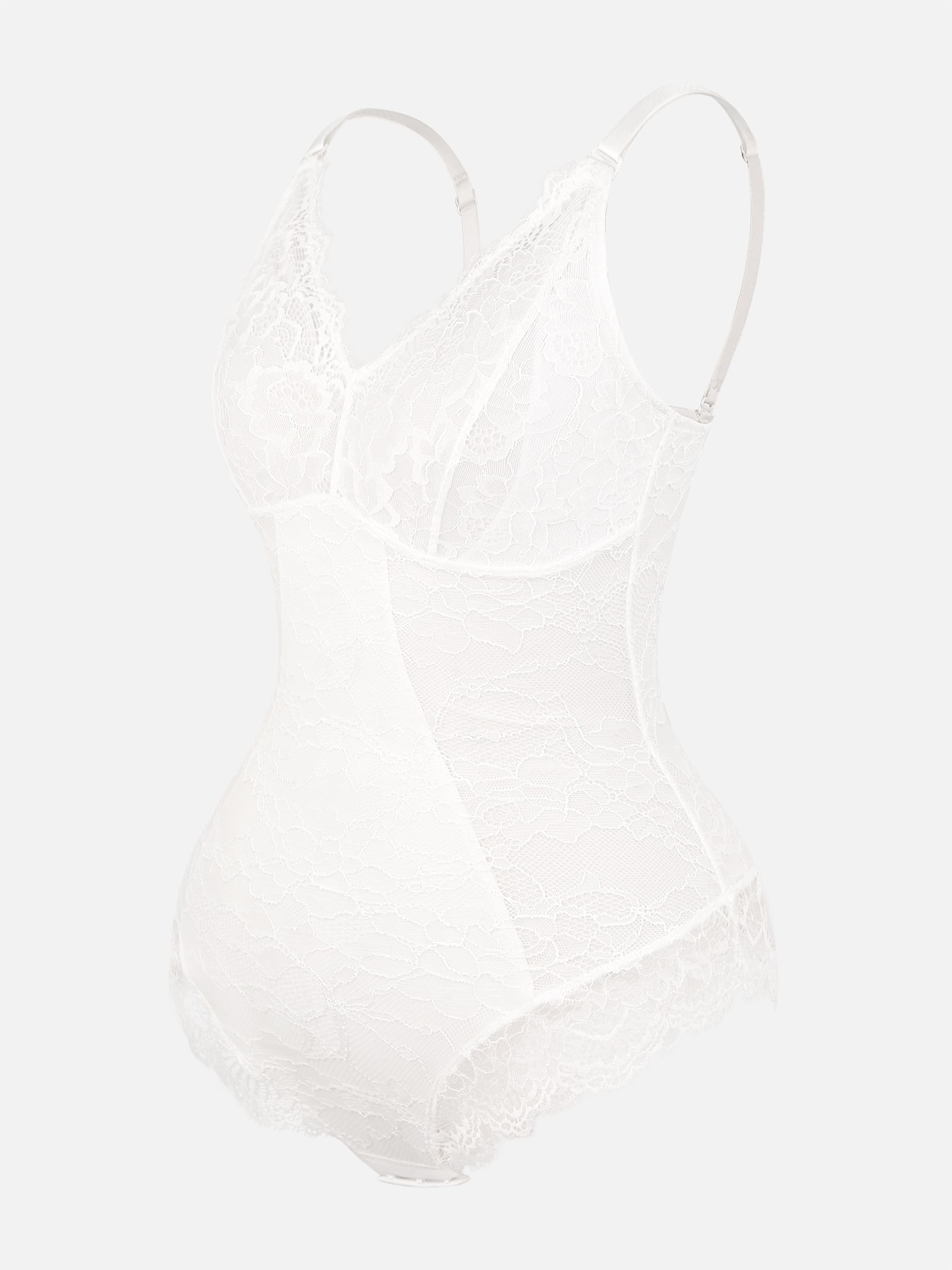 Lya wear Lace V Neck Full Bodysuit