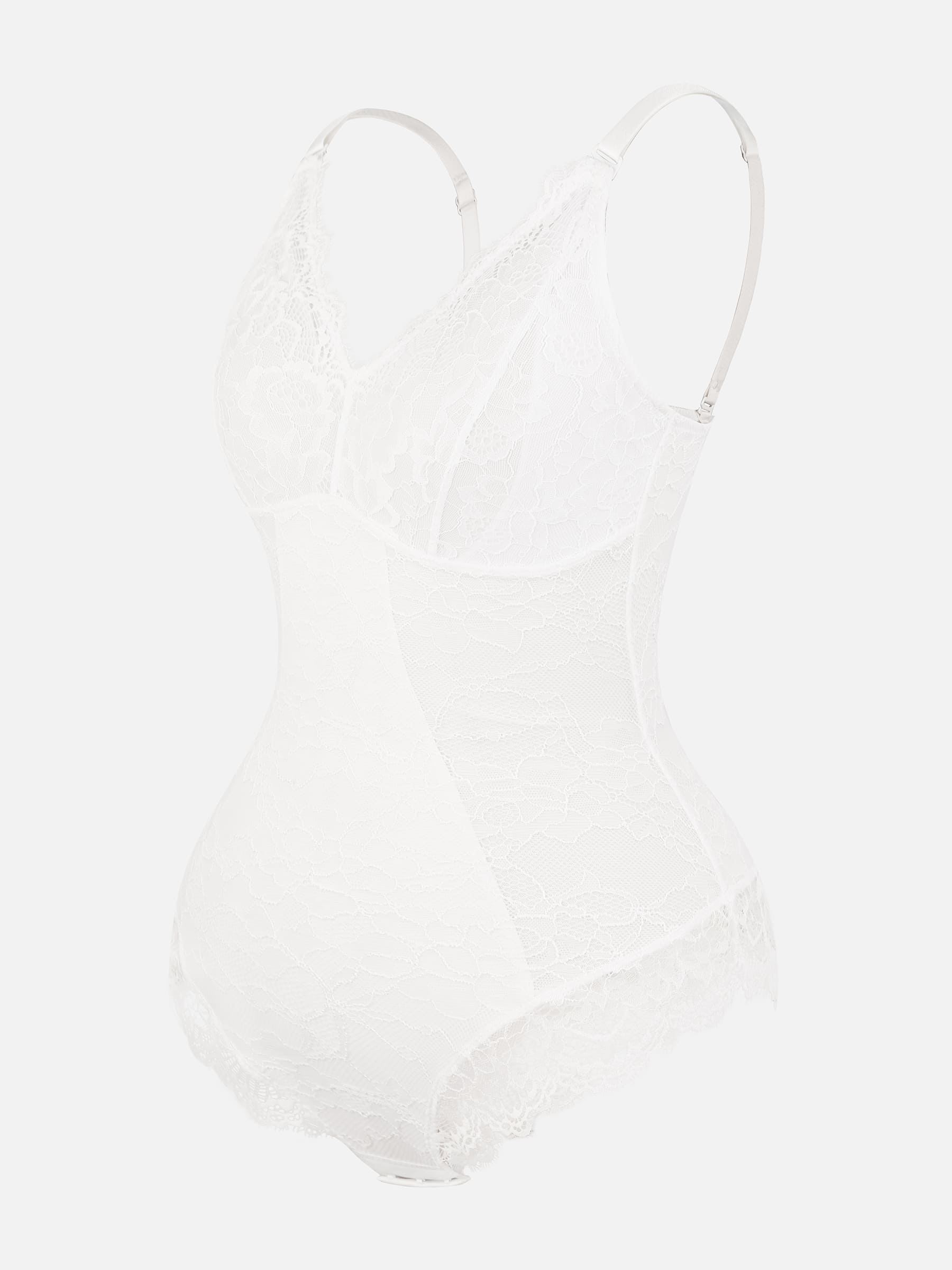 Lace V Neck Full Bodysuit