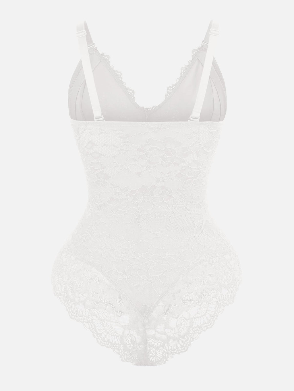 Lace V Neck Full Bodysuit