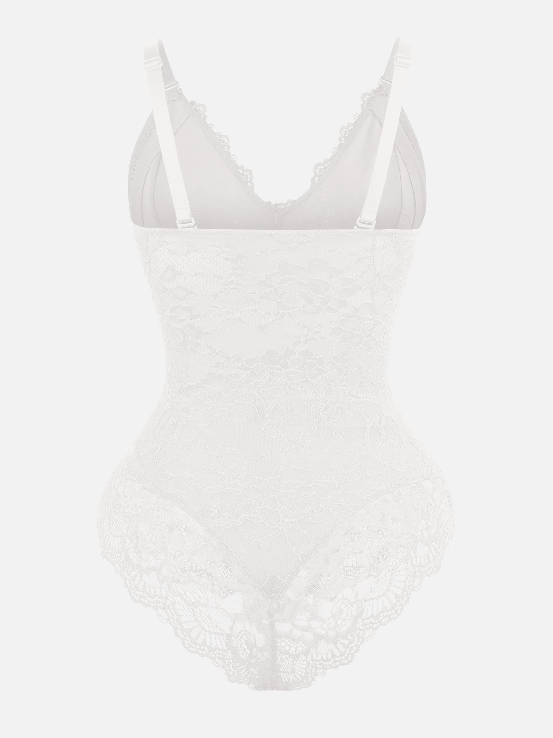 Lace V Neck Full Bodysuit