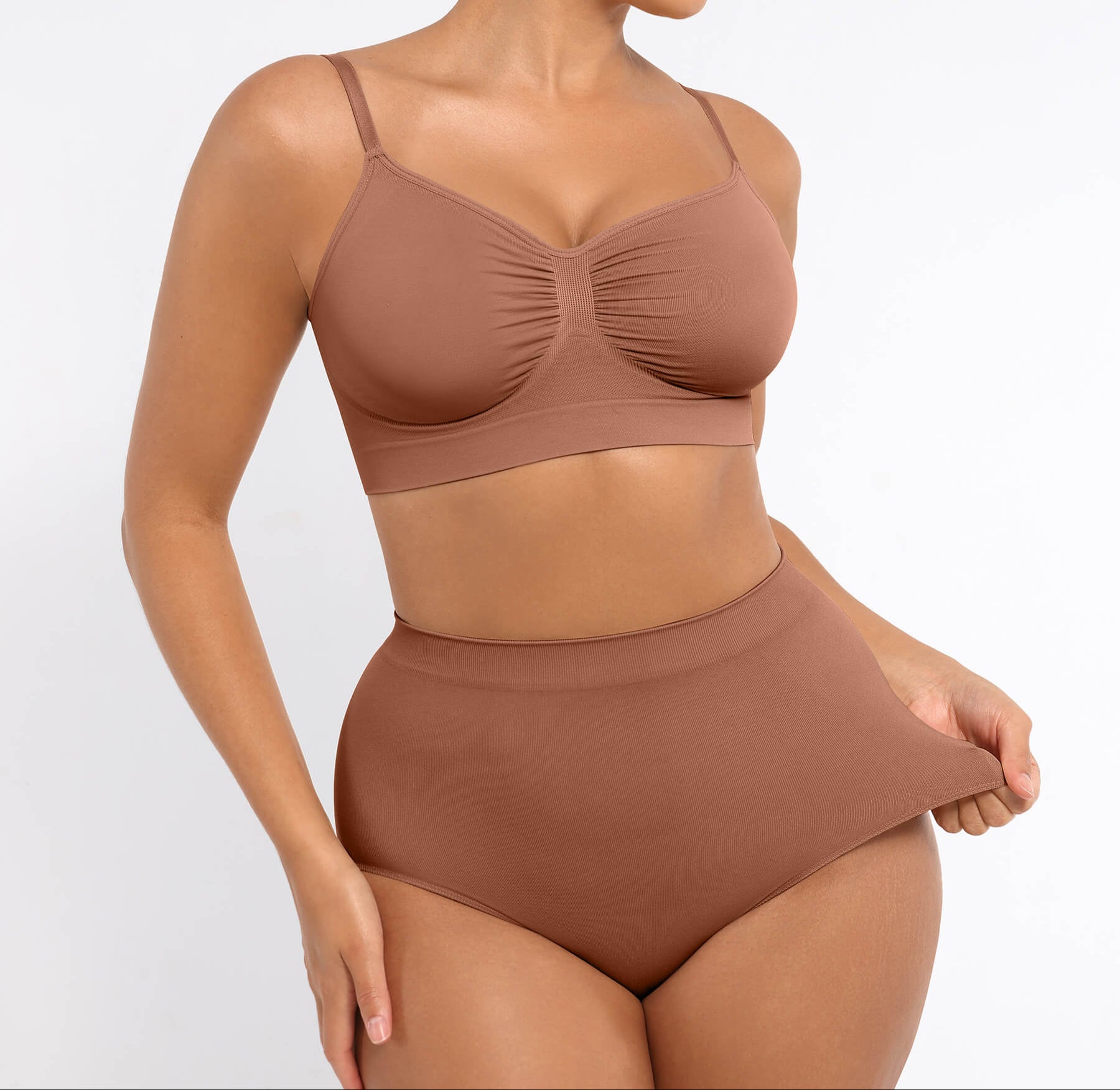 Wireless Bra & Seamless Tummy Control Brief Set