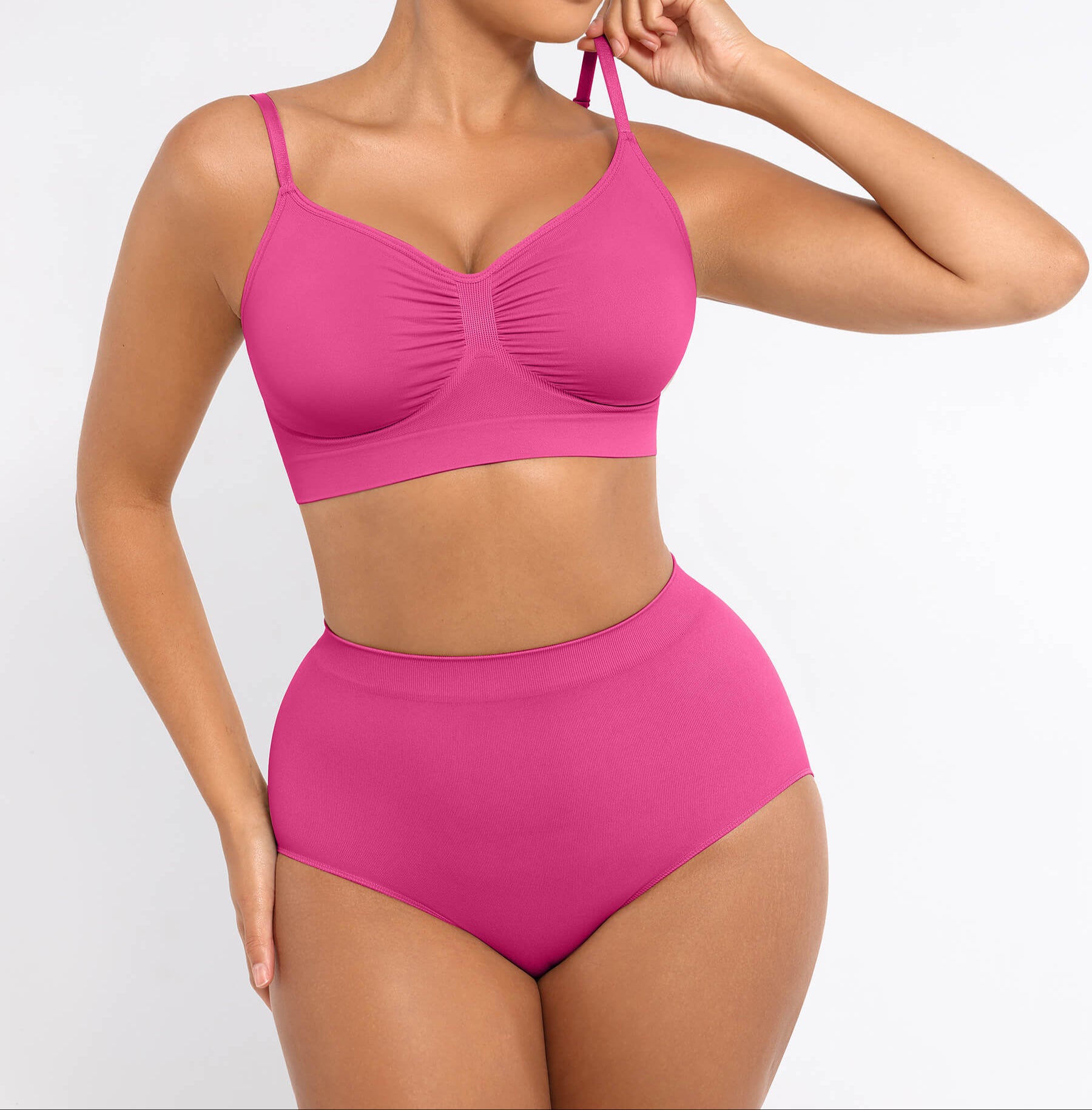 Wireless Bra & Seamless Tummy Control Brief Set